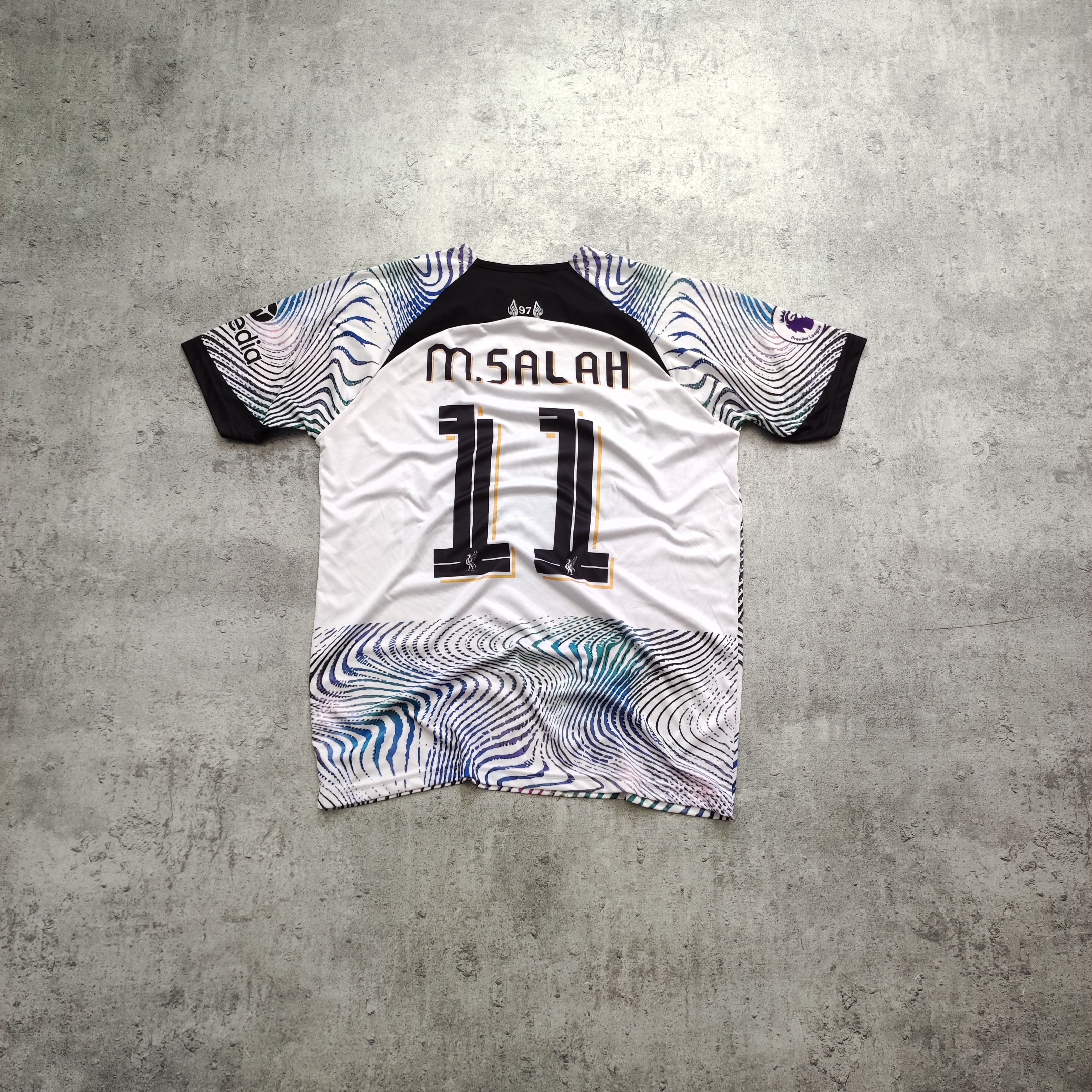 Nike RARE 2022/23 Nike x Liverpool FC #11 Salah Away Jersey Size US M / EU 48-50 / 2 - 10 Thumbnail