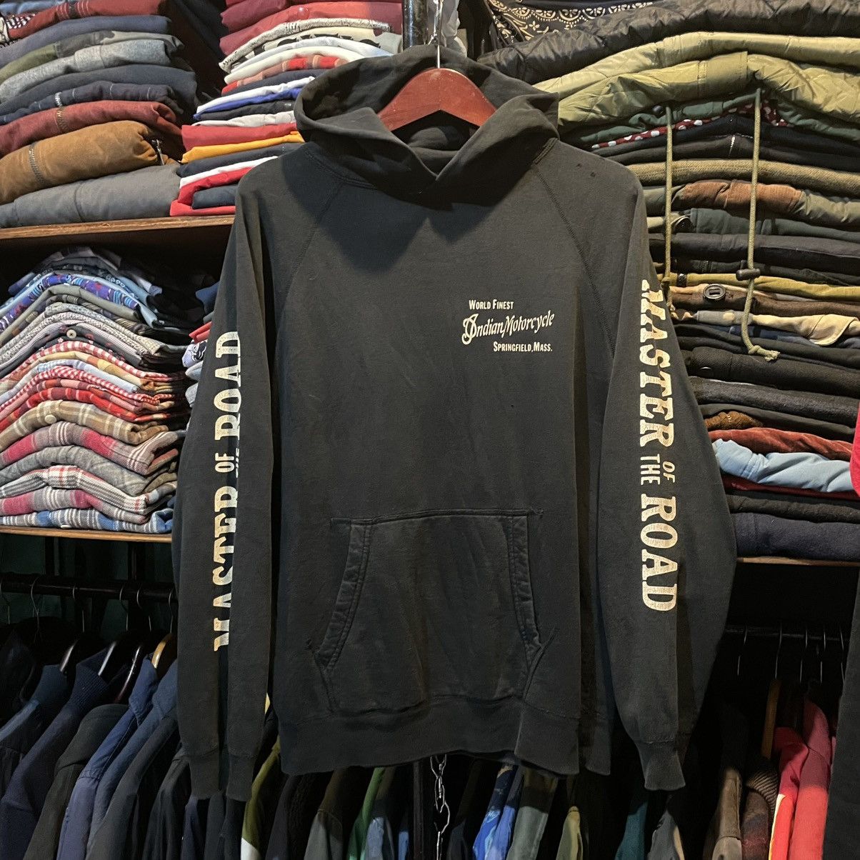 Indian Motorcycle × Japanese Brand × Toyo Enterprises Pullover Hoodie Indian Motorcycle V Club Sioux Valley Cycle Size US M / EU 48-50 / 2 - 1 Thumbnail