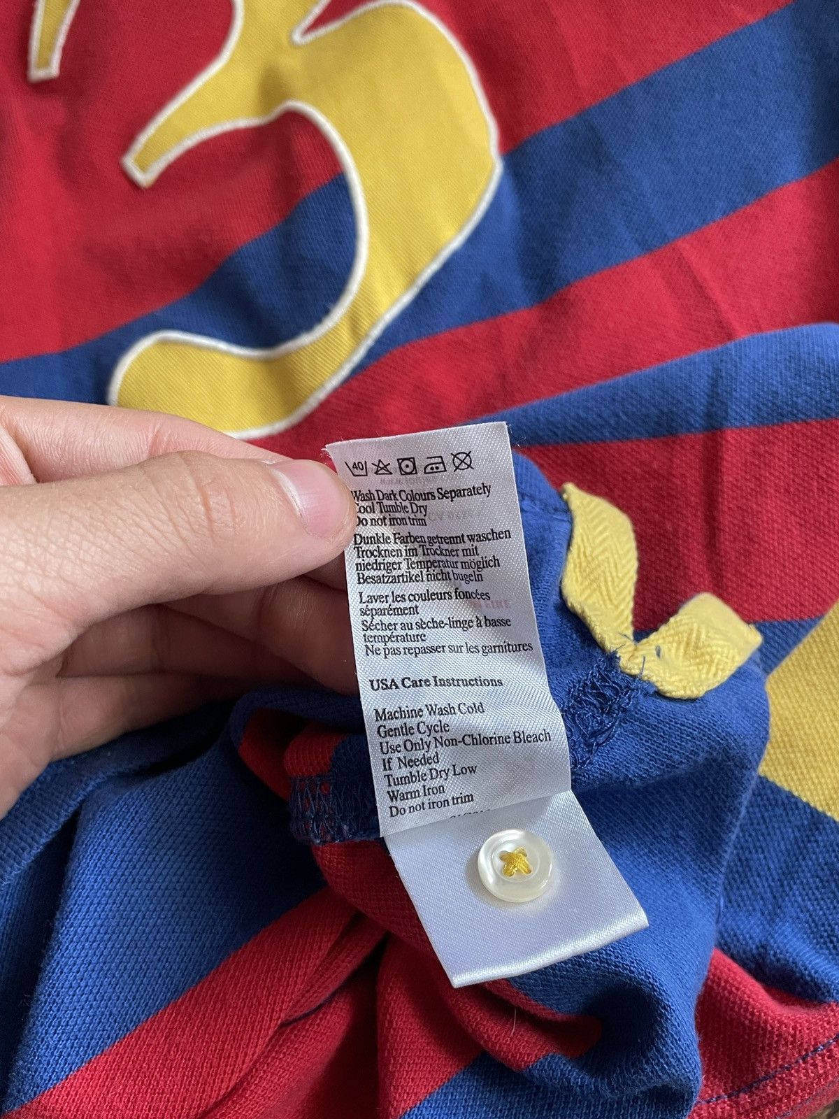 Designer × Polo Ralph Lauren × Vintage Vintage Latino Polo Ralph Lauren Style Blue Polo Shirt Size US M / EU 48-50 / 2 - 16 Thumbnail
