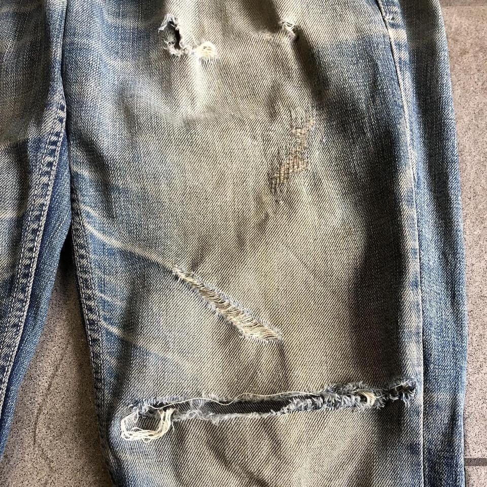 Japanese Brand Cook Jeans damage detail denim Size US 30 / EU 46 - 5 Thumbnail