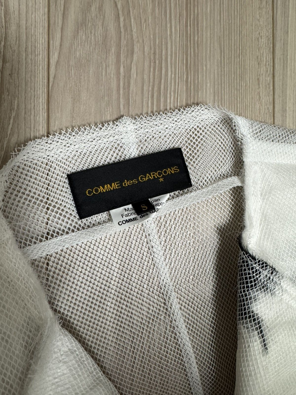 Comme des Garcons SS2025 COMME des GARÇONS Sheer Mesh Overlay Layered Jacket Size S / US 4 / IT 40 - 8 Thumbnail