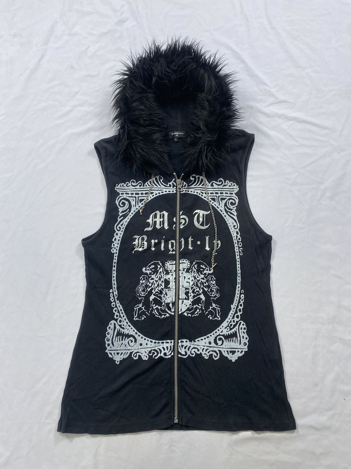 Japanese Brand Japanese In The Attic Gothic skull Zip Fur Hoodie ifsix lgb Size US L / EU 52-54 / 3 - 1 Thumbnail