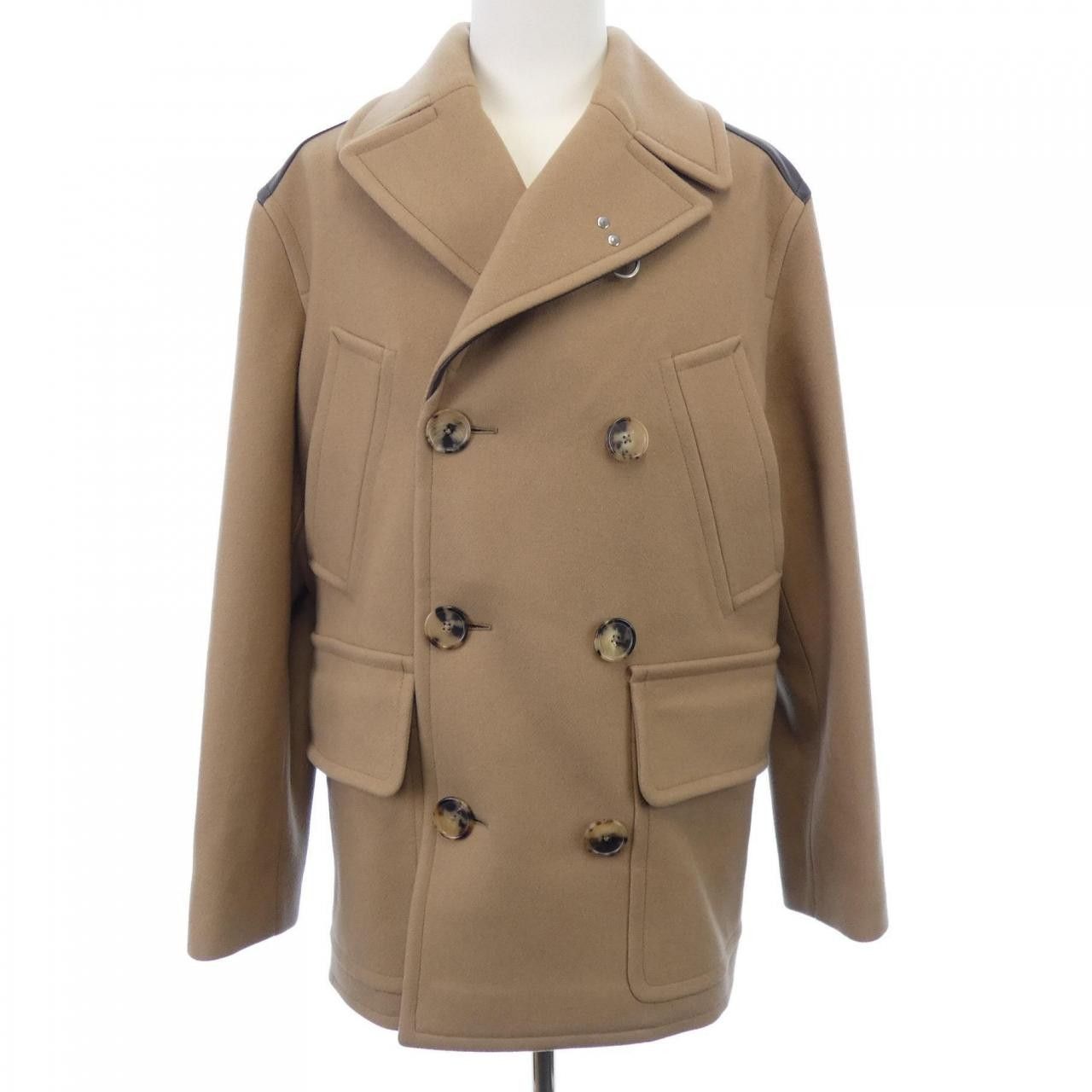 Hermes Hermes Hermes Wool Coat Textile Outerwear DUTY FREE for USA Size ONE SIZE - 1 Thumbnail