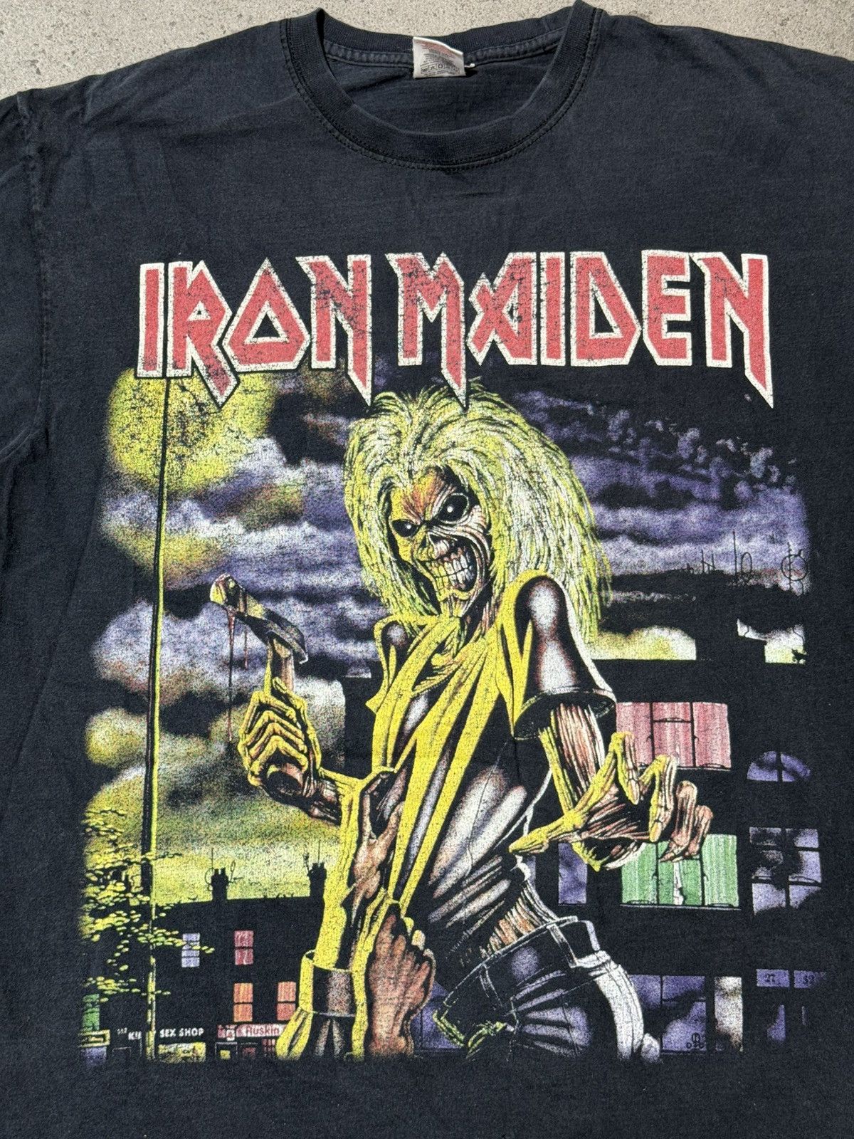 Band Tees × Iron Maiden × Vintage Vintage 2000s Iron Maiden Killers Band Tee faded metal rock Size US L / EU 52-54 / 3 - 5 Thumbnail