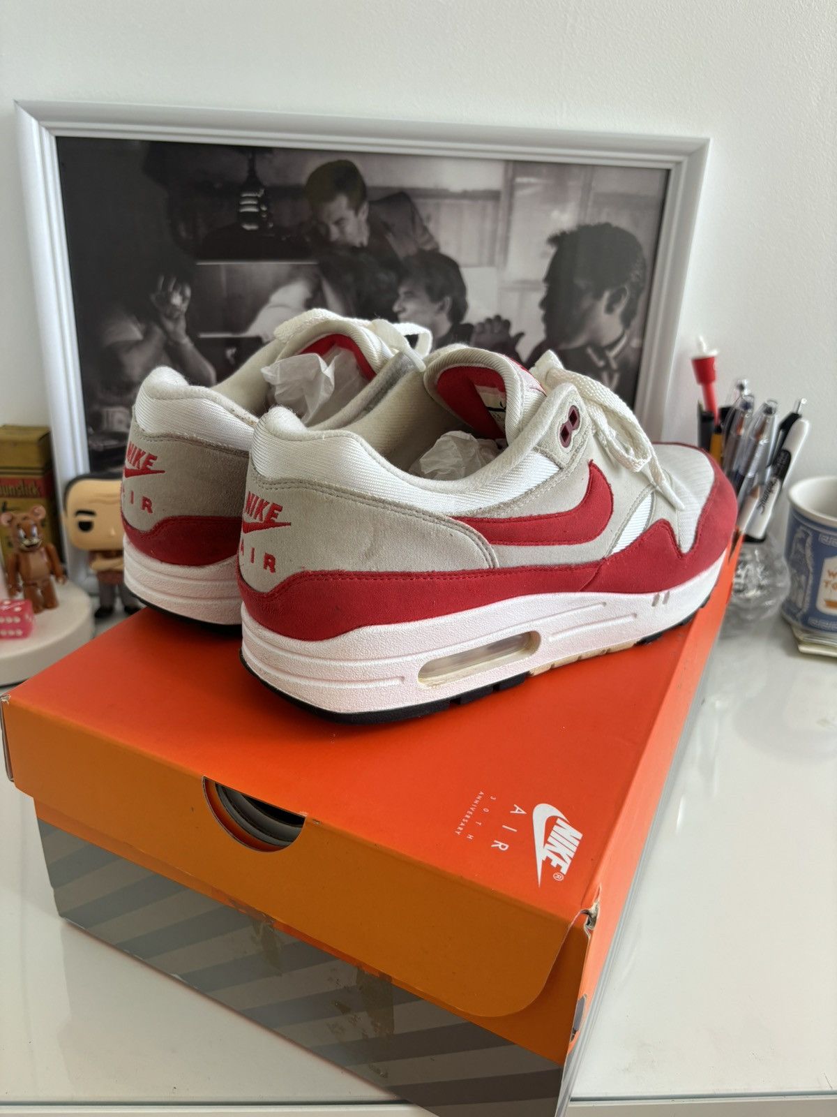 Nike Nike Air Max 1 Anniversary Red Size US 9.5 / EU 42-43 - 4 Thumbnail