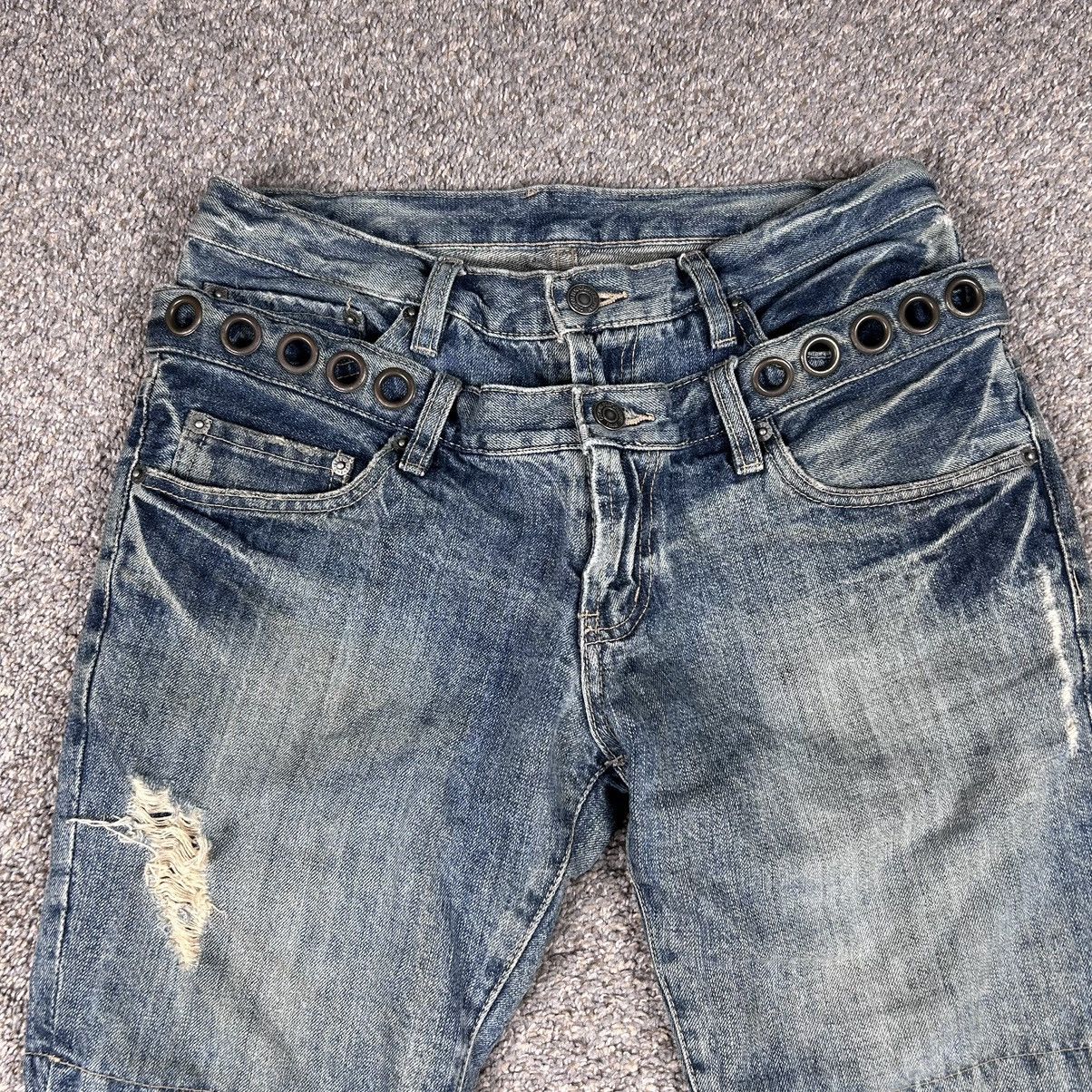 Japanese Brand × PPFM Ppfm double waist studded grunge jeans Size US 31 - 4 Thumbnail
