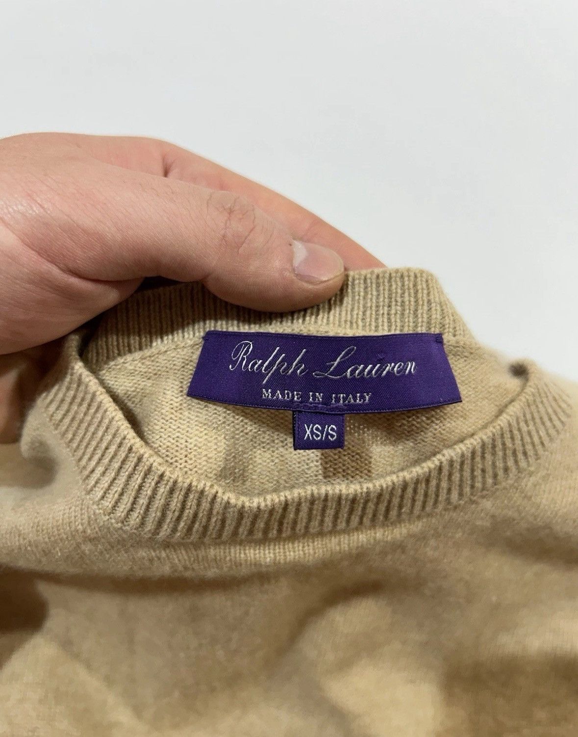 Ralph Lauren Purple Label RARE POLO RALPH LAUREN Purple Label Cashmere Oversize Sweate Size S / US 4 / IT 40 - 8 Thumbnail