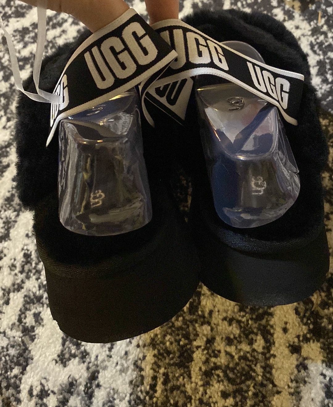 UGG Disco Cross Slide Slipper size 8