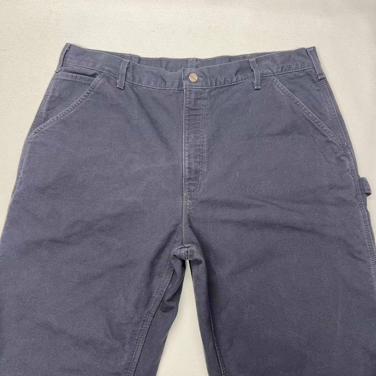 Carhartt × Vintage VTG Carhartt Pants Blue Flannel Lined Loose Fit Baggy Y2K Size US 38 / EU 54 - 4 Thumbnail