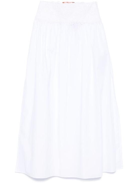 スカート ERMANNO SCERVINO Women Skirts D464O605 OVZ 10601 White Ermanno Scervino ERMANNO SCERVINO Women Mid Skirts D464O605