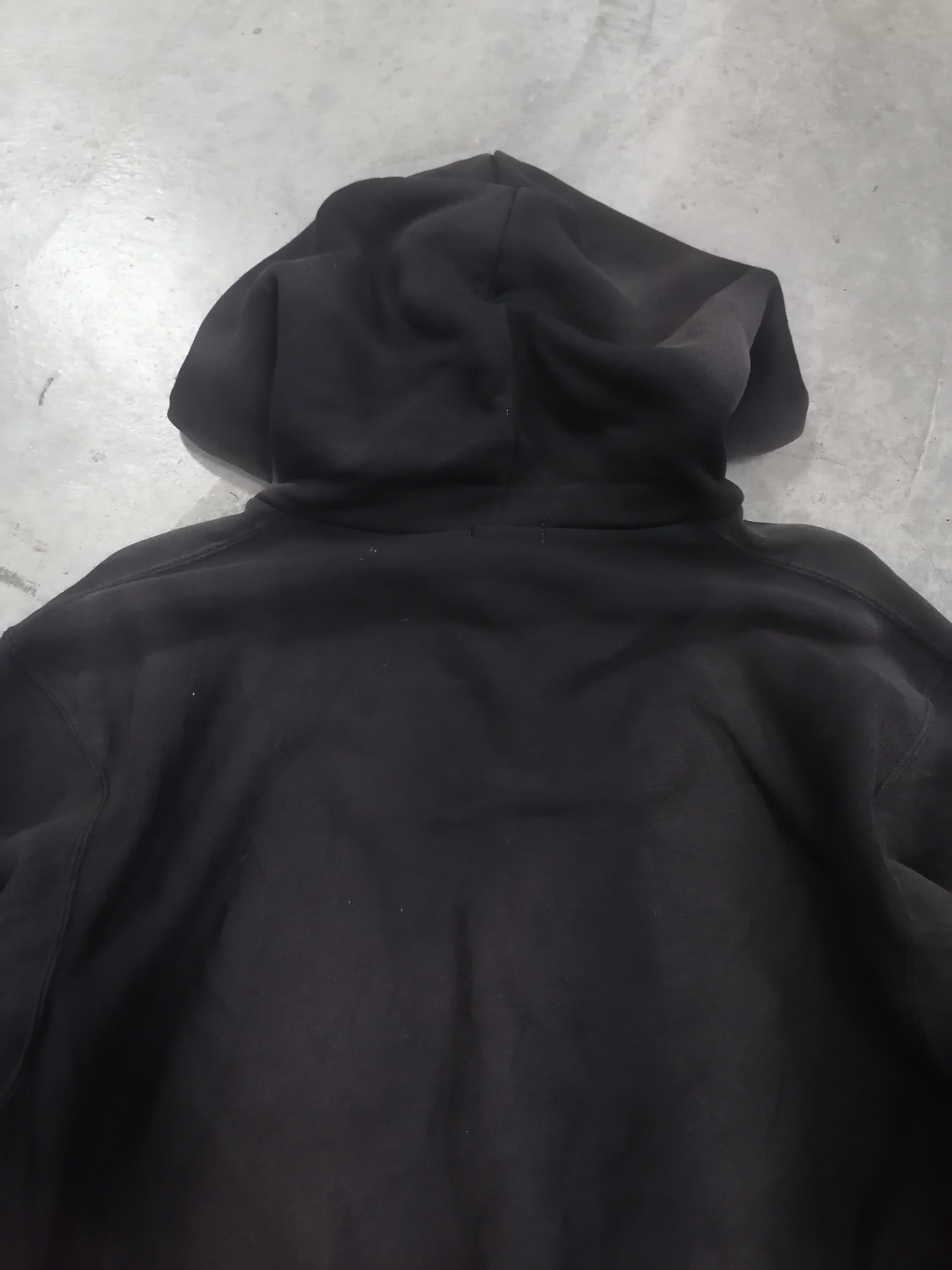Japanese Brand Trashed Faded Black GU Hoodies Size US M / EU 48-50 / 2 - 8 Thumbnail