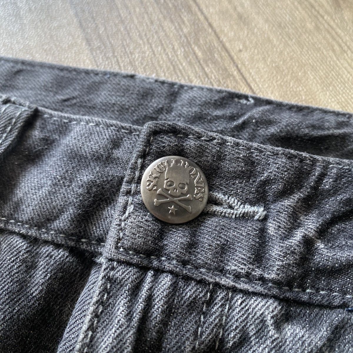 Japanese Brand Double Focus Japan Denim Fadding Pants Size US 33 - 5 Thumbnail