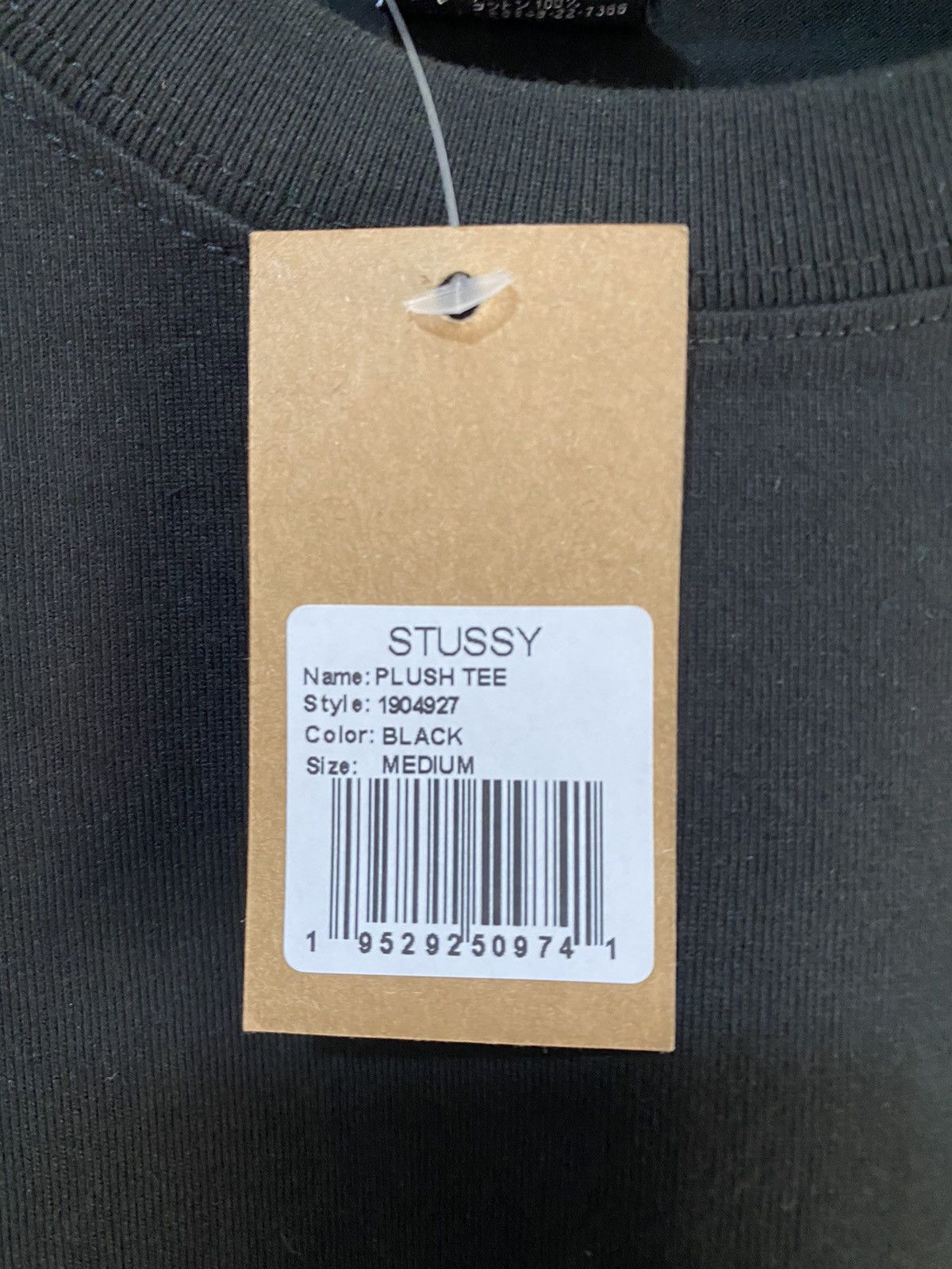 Stussy Stüssy Plus Size M black print T-shirt, new with tag Size US M / EU 48-50 / 2 - 11 Thumbnail