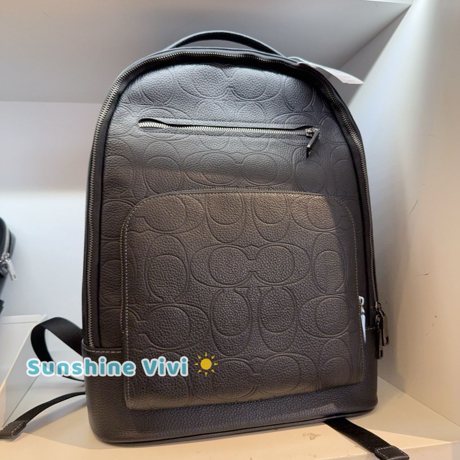 Coach NWT Coach Men’s Ethan Backpack Leather Gunmetal/Black CCF69 Size ONE SIZE - 2 Thumbnail