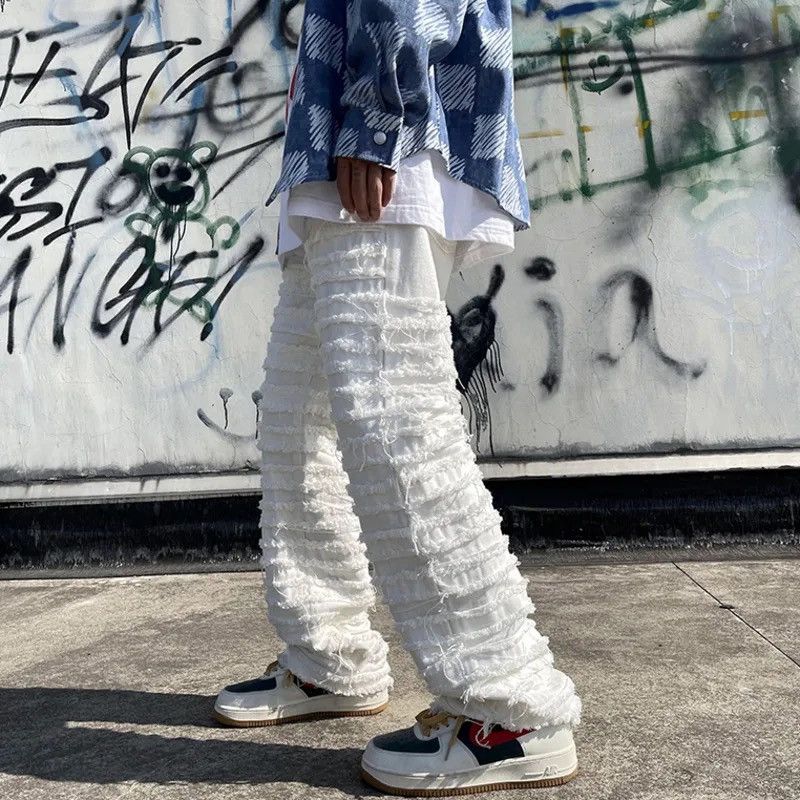Japanese Brand Fashion Loose Straight Denim Size US 27 - 1 Thumbnail