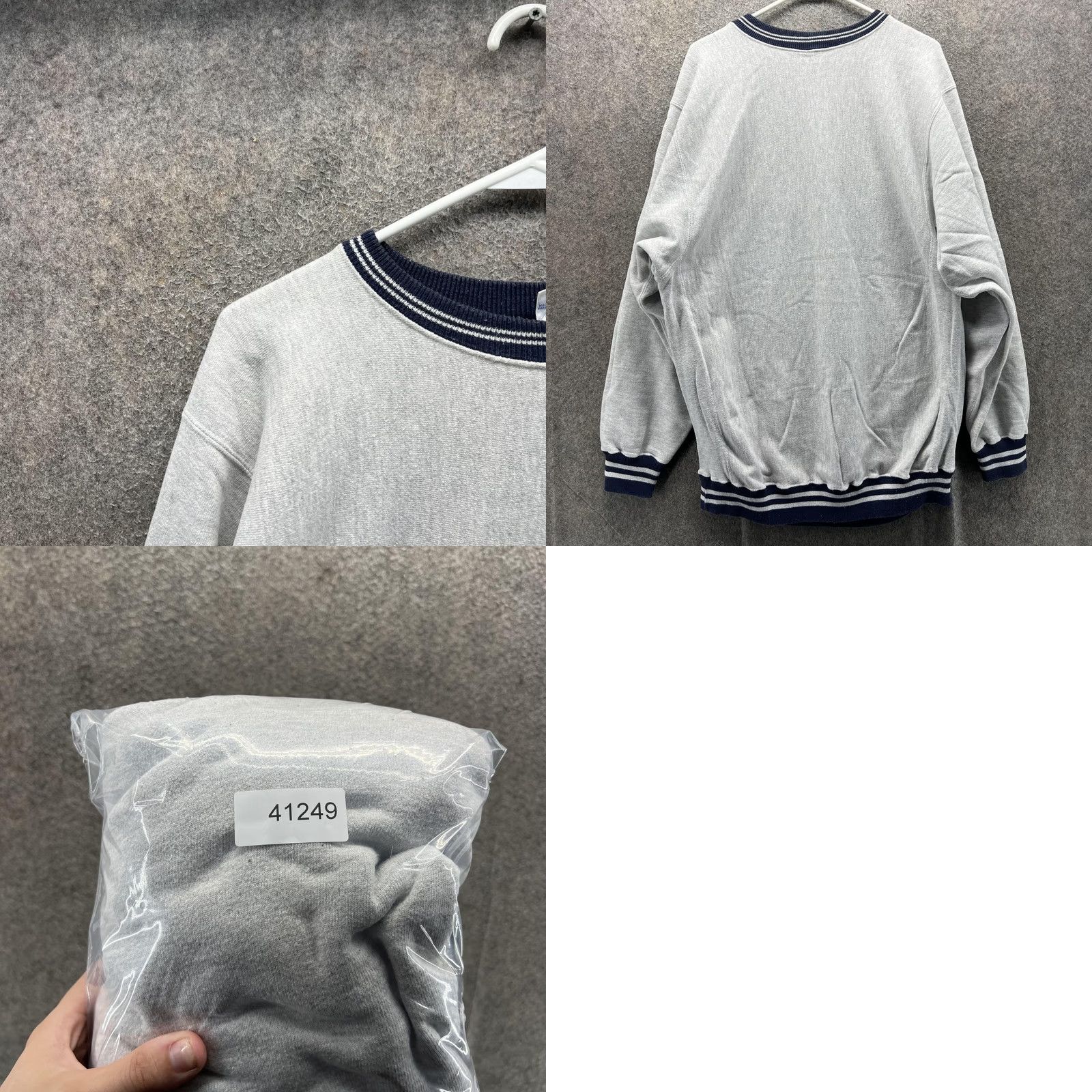 Champion VINTAGE Champion Sweatshirt Mens 2XL Gray Script Fleece Reverse Weave Sweatshirt Mens 2XL Gray Script Fleece 80s Size US XXL / EU 58 / 5 - 8 Thumbnail