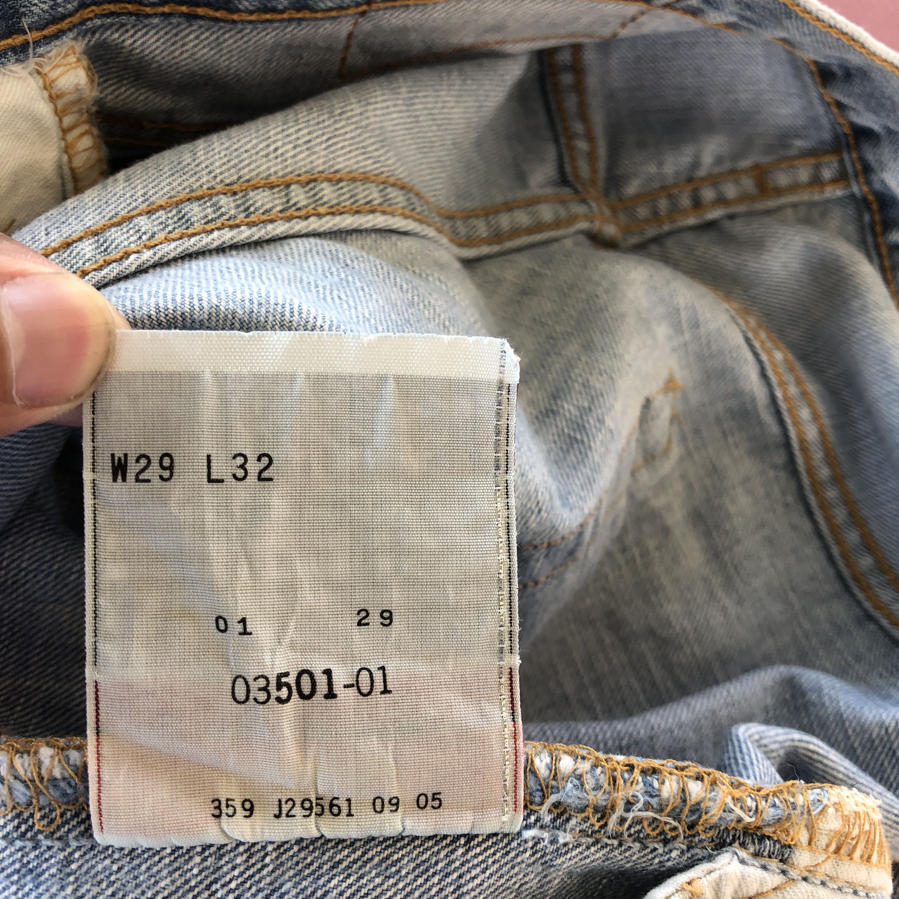 Levi's Vintage 90s Levis 501 Light Wash Distressed Levi's Denim Size US 28 / EU 44 - 11 Thumbnail