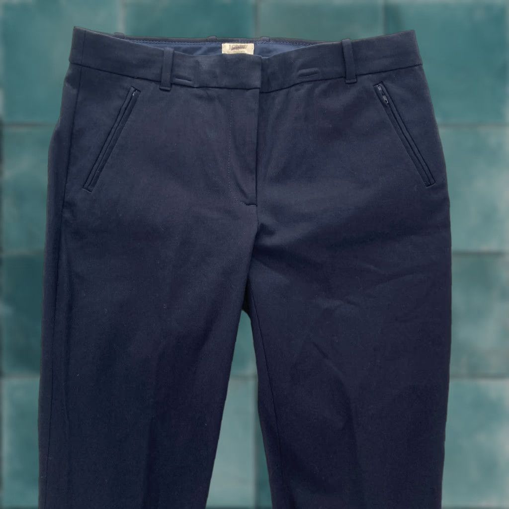 J.Crew J.CREW Lexie Pants Women's 4 Navy Blue Stretch Skinny Office Career Chino Pants Size 28" / US 6 / IT 42 - 1 Thumbnail