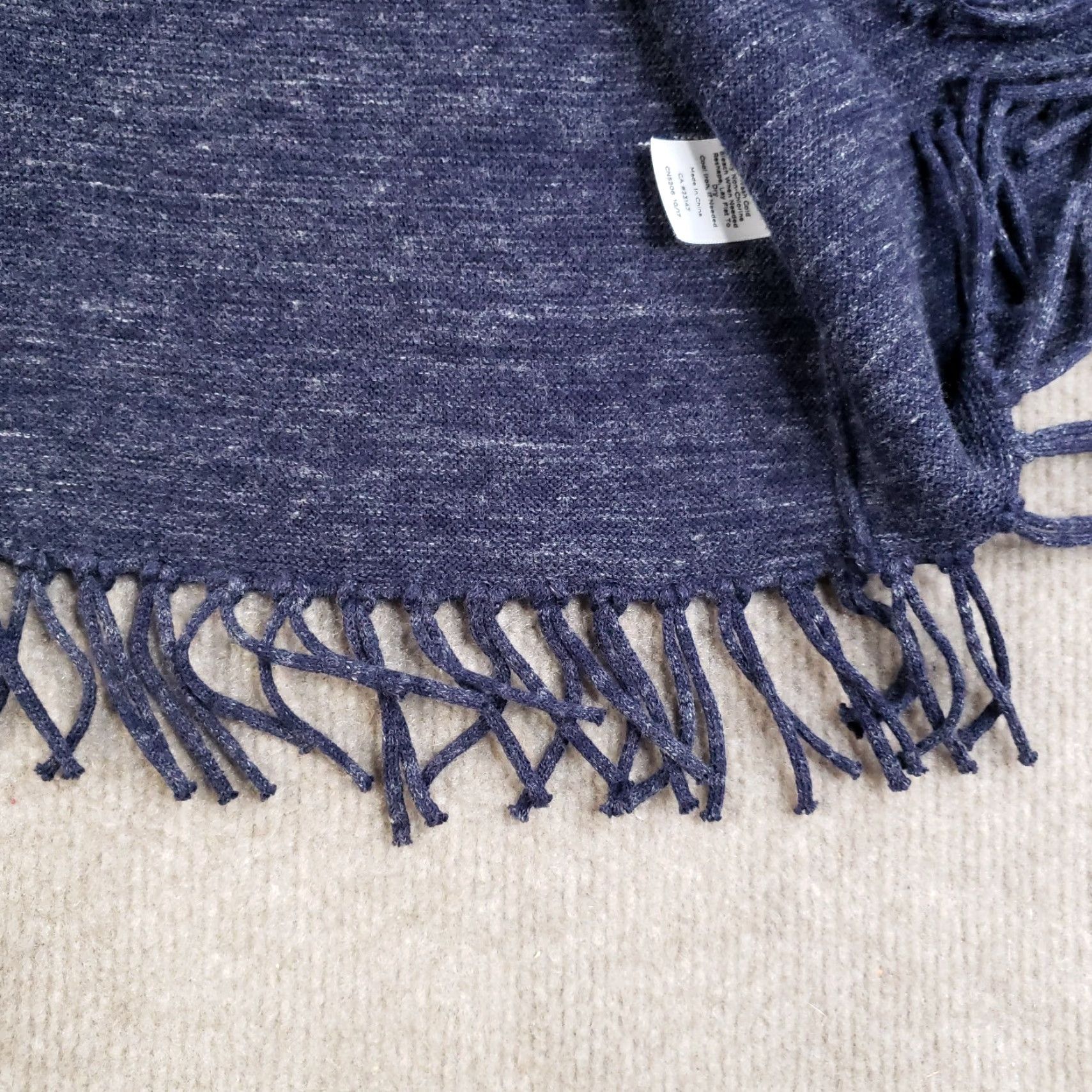 Talbots Talbots Cardigan Sweater Womens XL Petite Blue Knit Open Front Fringe Casual Size XL / US 12-14 / IT 48-50 - 7 Thumbnail