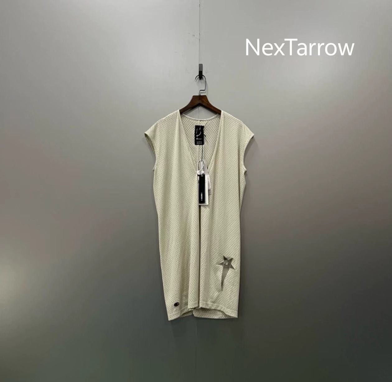 Rick Owens Rick Owens RO × Champion Co branded Khaki Mesh Tank Top ves- Size US XL / EU 56 / 4 - 2 Thumbnail
