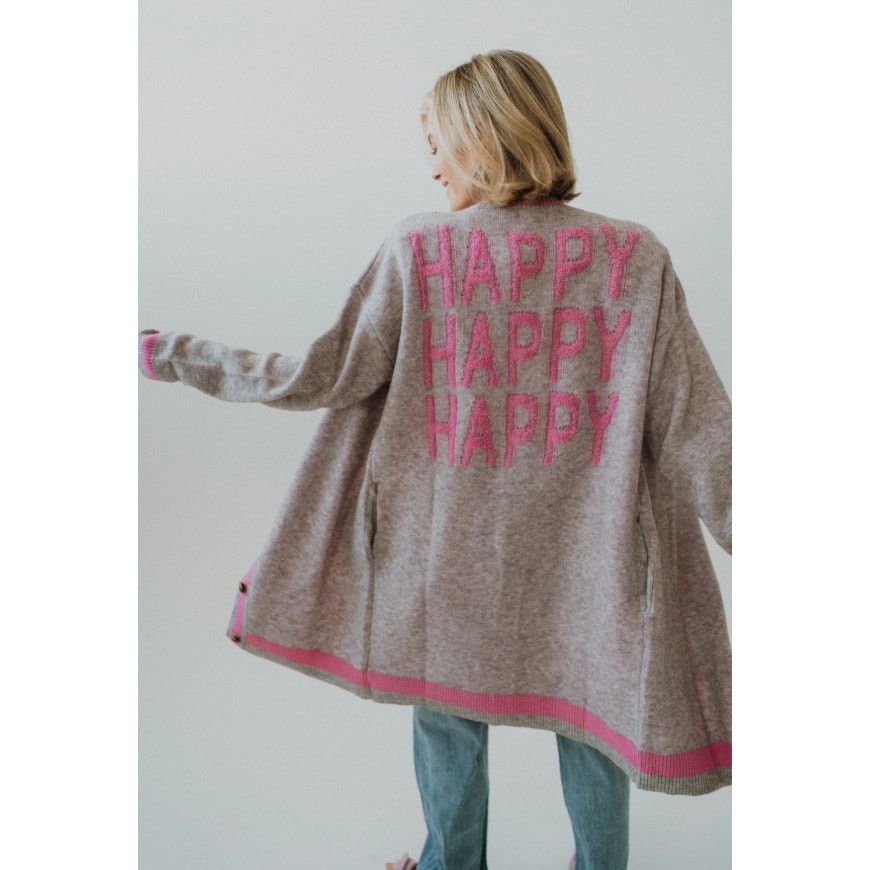 Other NWT Happy Happy Happy Anniewear Varsity Oversized Cardigan Size L / US 10 / IT 46 - 1 Thumbnail