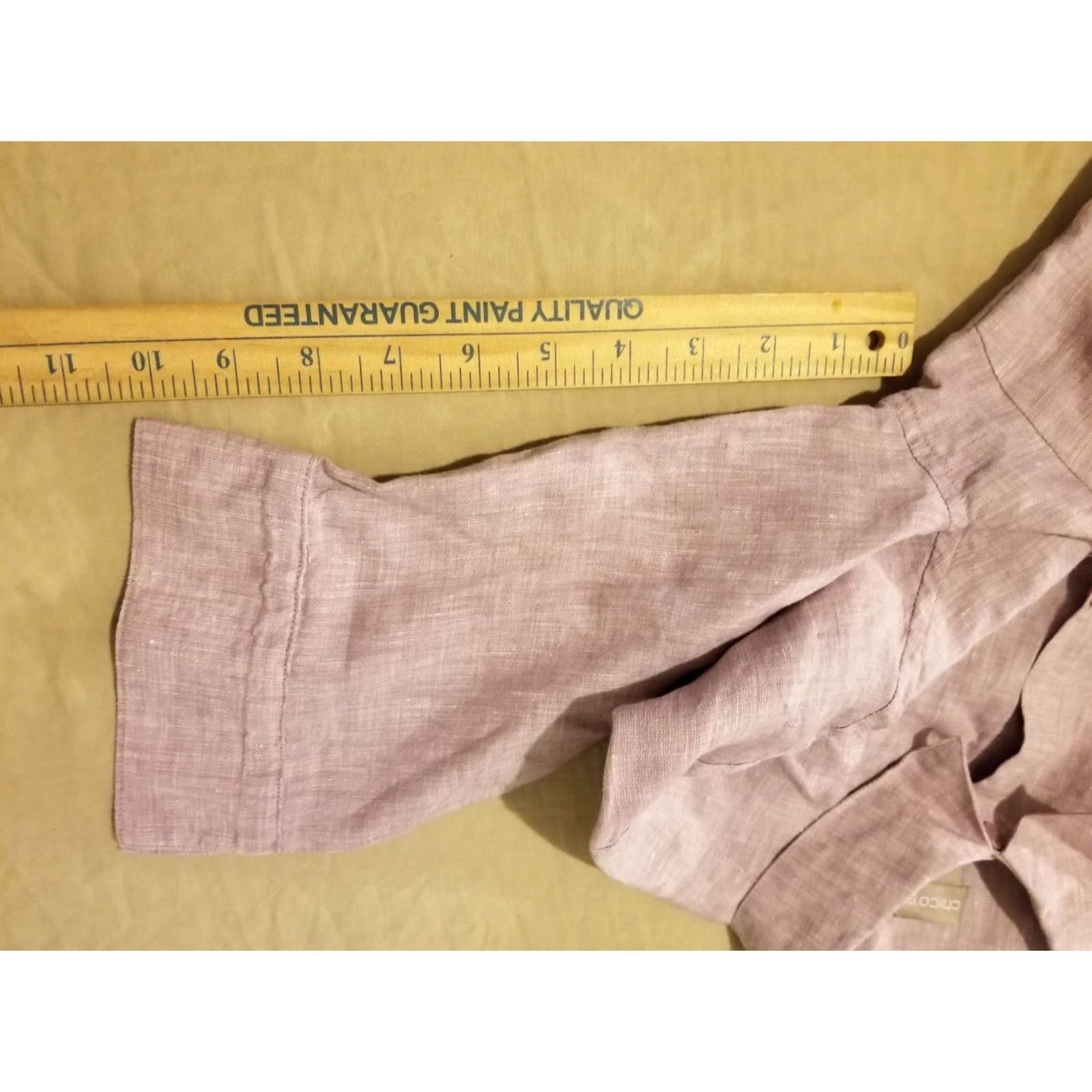 Vintage VINTAGE Chico's Linen Shirt Blouse 1P Petite Purple Short Sleeve Womens Cap? Size XS / US 0-2 / IT 36-38 - 5 Thumbnail
