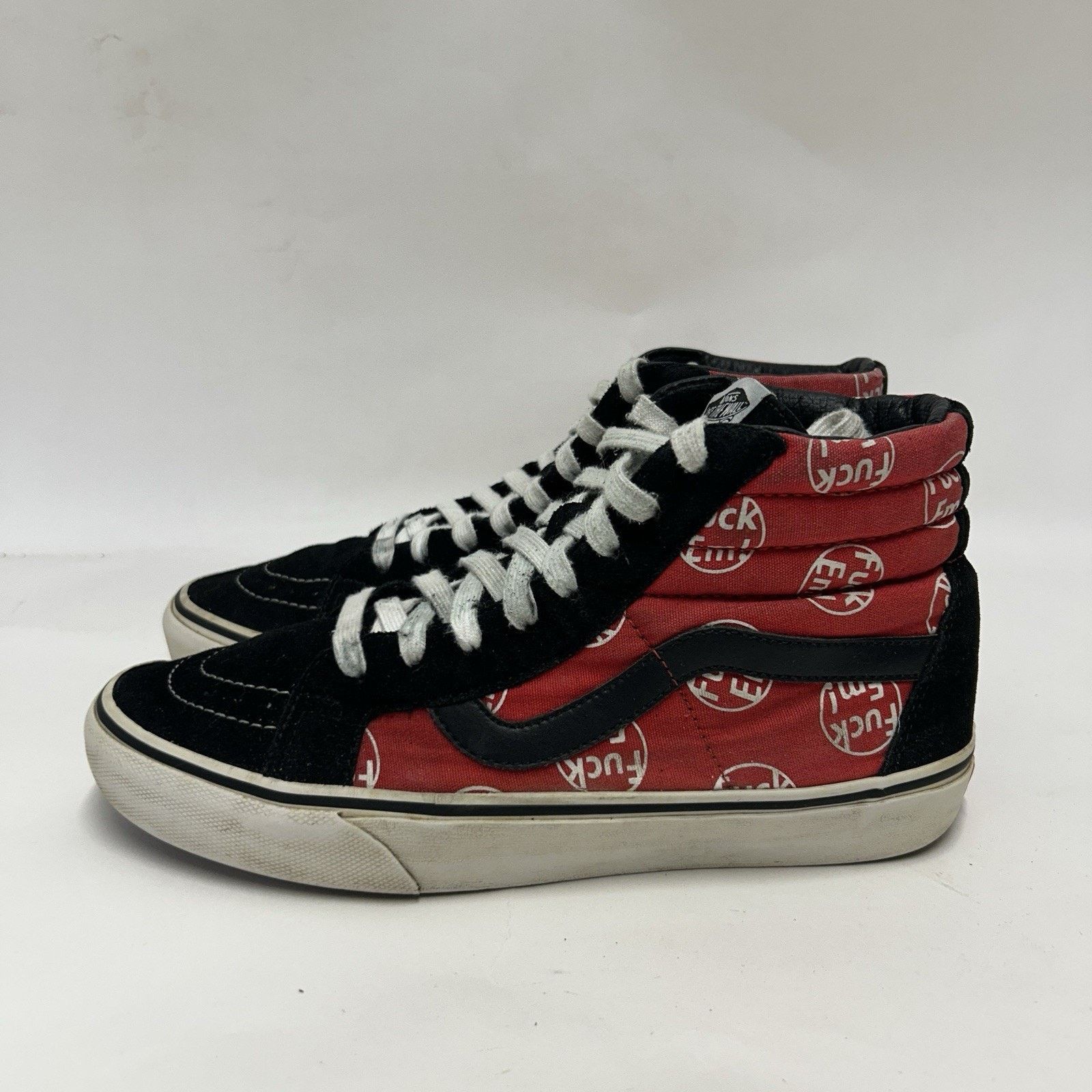 Vans VANS x Supreme SK8-Hi F*ck Em “Red Black” Size US 8.5 / EU 41-42 - 6 Thumbnail