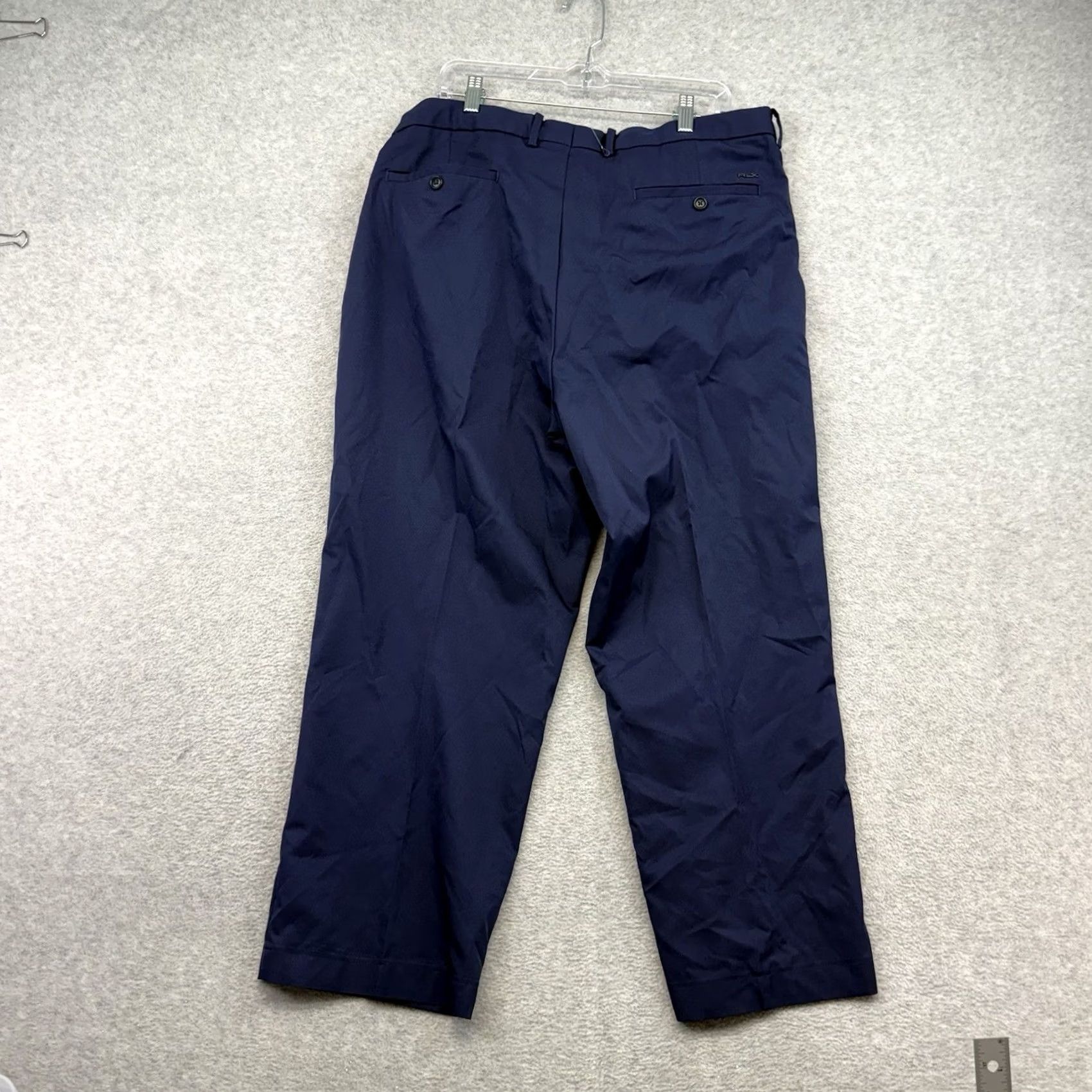 RLX Ralph Lauren RLX Ralph Lauren Men’s 40x27 Navy Performance Golf Pants Trousers Polyester EUC Size US 40 / EU 56 - 6 Thumbnail