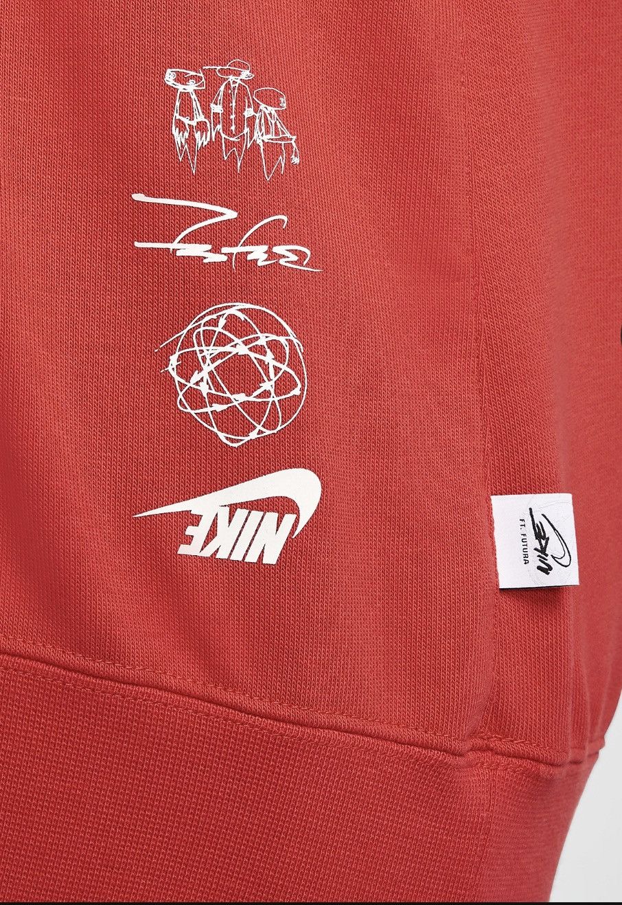 Futura × Nike Breaking Crewneck Women’s XXL - Light Crimson FZ0256-696 Size XXL / US 16-18 / IT 52-54 - 4 Thumbnail