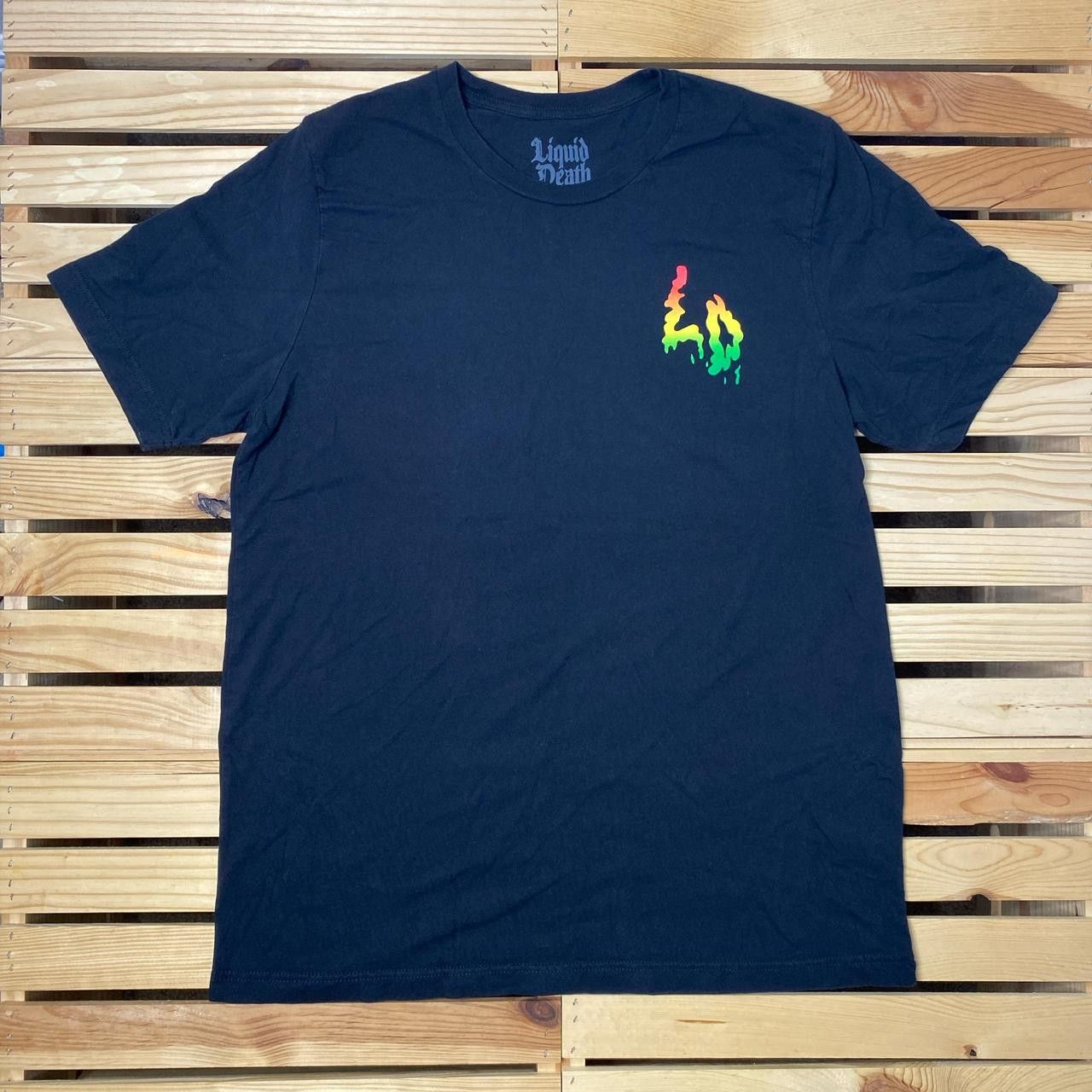 Other Liquid Death Black Rasta-Theme Drink Promo Tee Size XL Size US XL / EU 56 / 4 - 2 Thumbnail