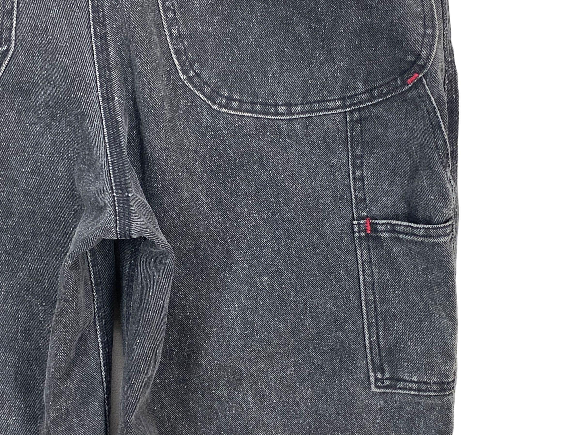 Cherokee × Vintage Cherokee Carpenter Bib Overalls Black Light Wash Jeans Size US 39 - 10 Thumbnail