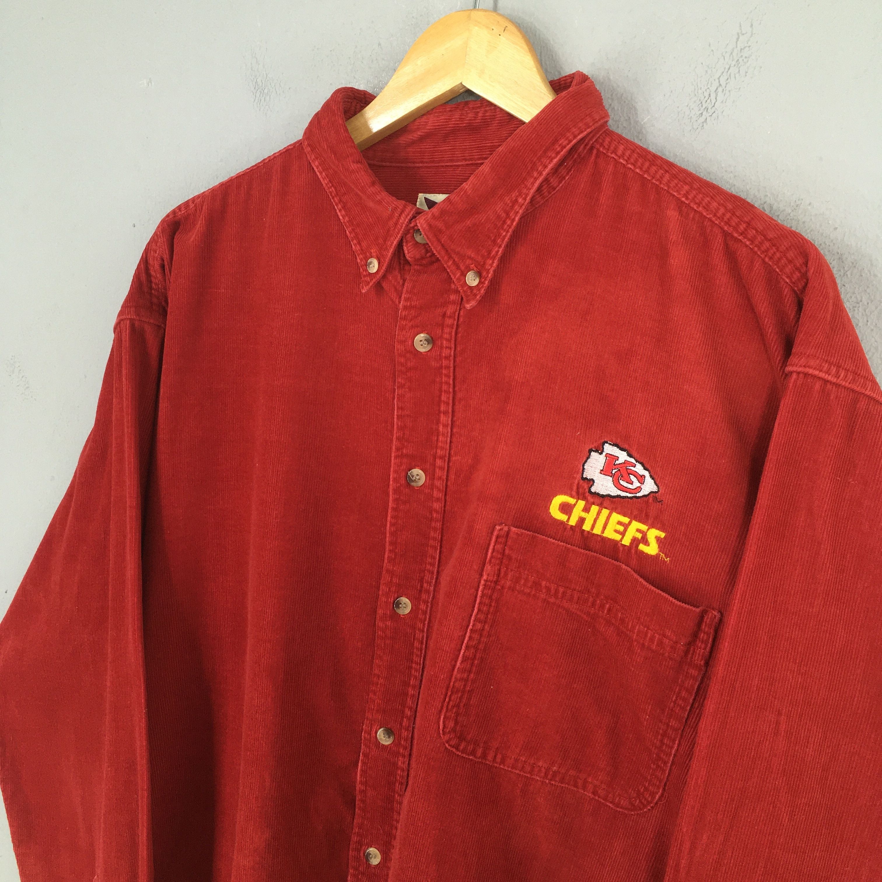 NFL Vintage Kansas City Chiefs NFL Oxfords Shirt XLarge Size US XL / EU 56 / 4 - 3 Thumbnail