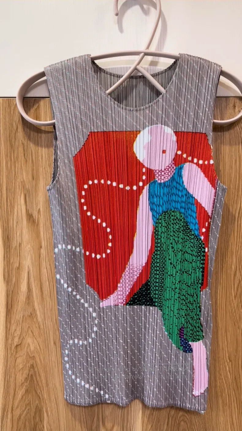 Issey Miyake Issey Miyake Gray Illustration Vest Size L / US 10 / IT 46 - 1 Thumbnail