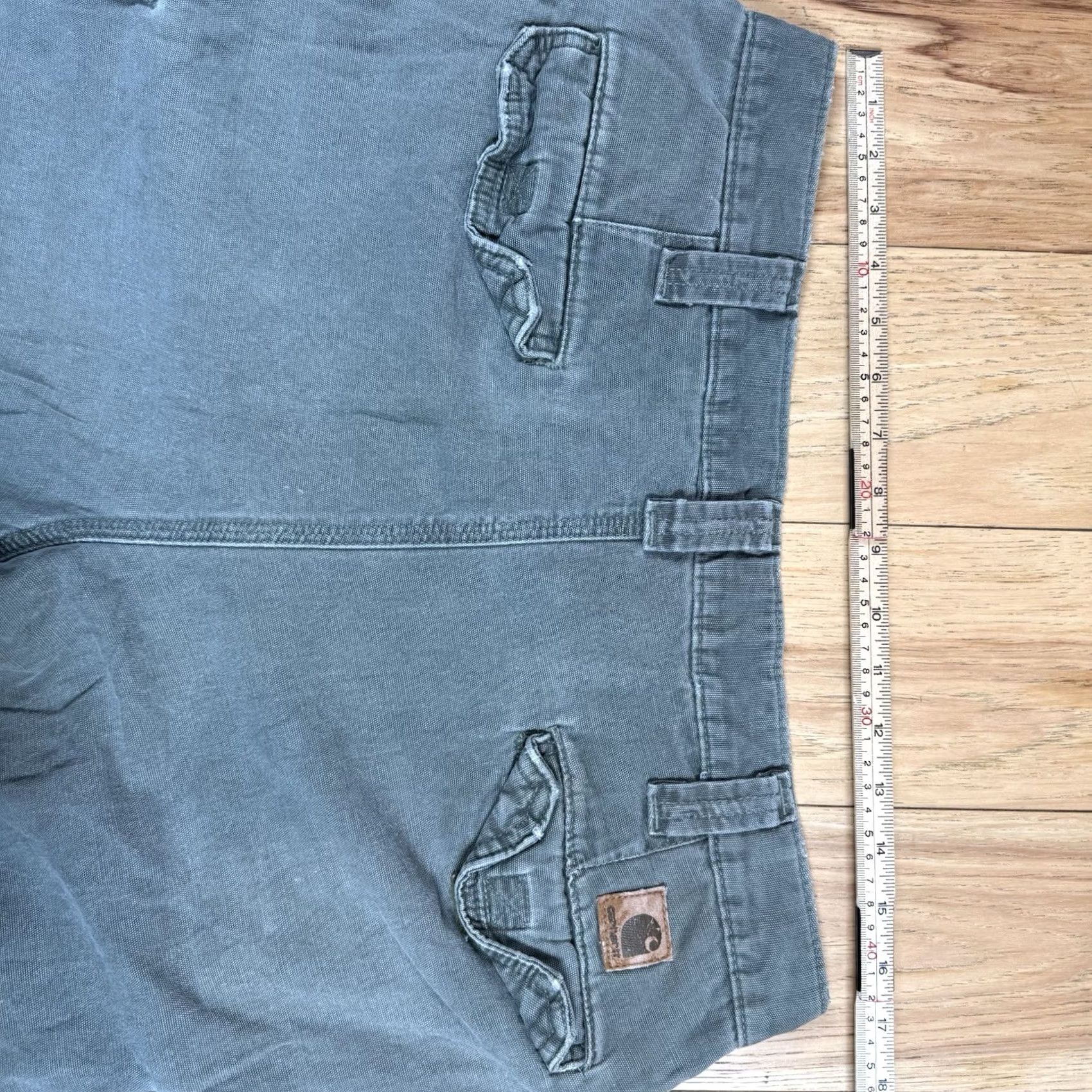 Carhartt VINTAGE Carhartt Pants Mens Green 34x29 Cargo Canvas Dungaree Fit Size US 34 / EU 50 - 7 Thumbnail