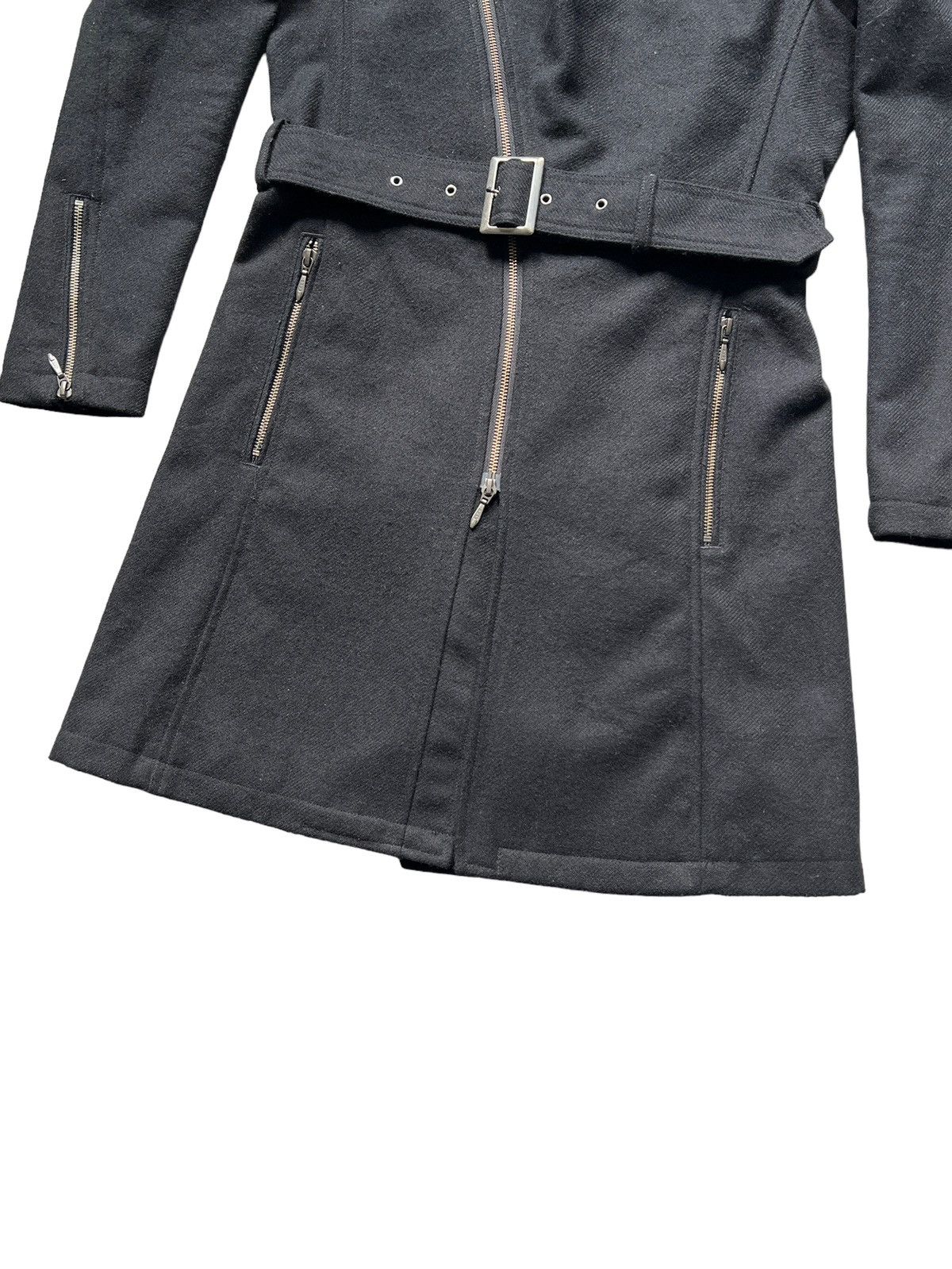 Tornado Mart Tornado Mart Apocalypse Gothic Wool Belted Trench Coat Size US S / EU 44-46 / 1 - 3 Thumbnail