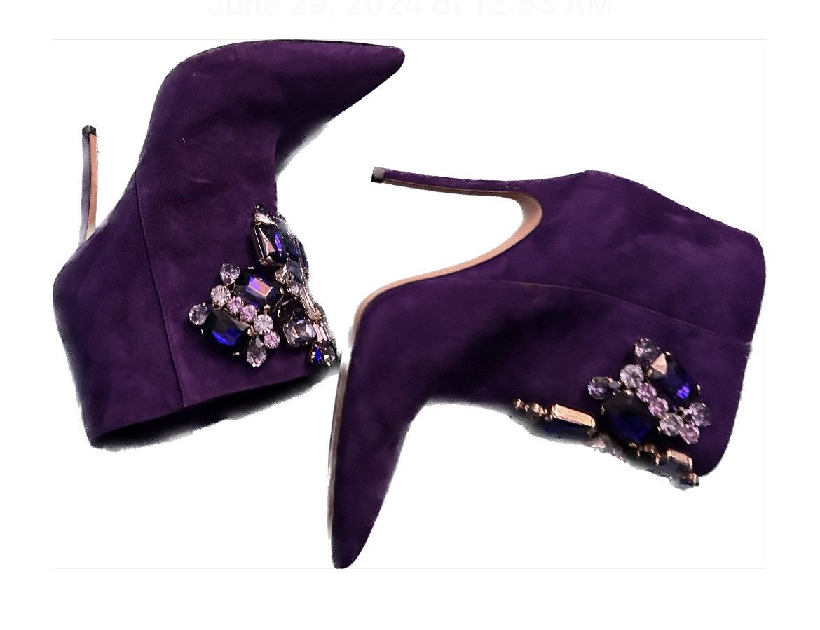 Dsquared2 Dsquared2 purple suede and crystal Size US 6 / IT 36 - 4 Thumbnail