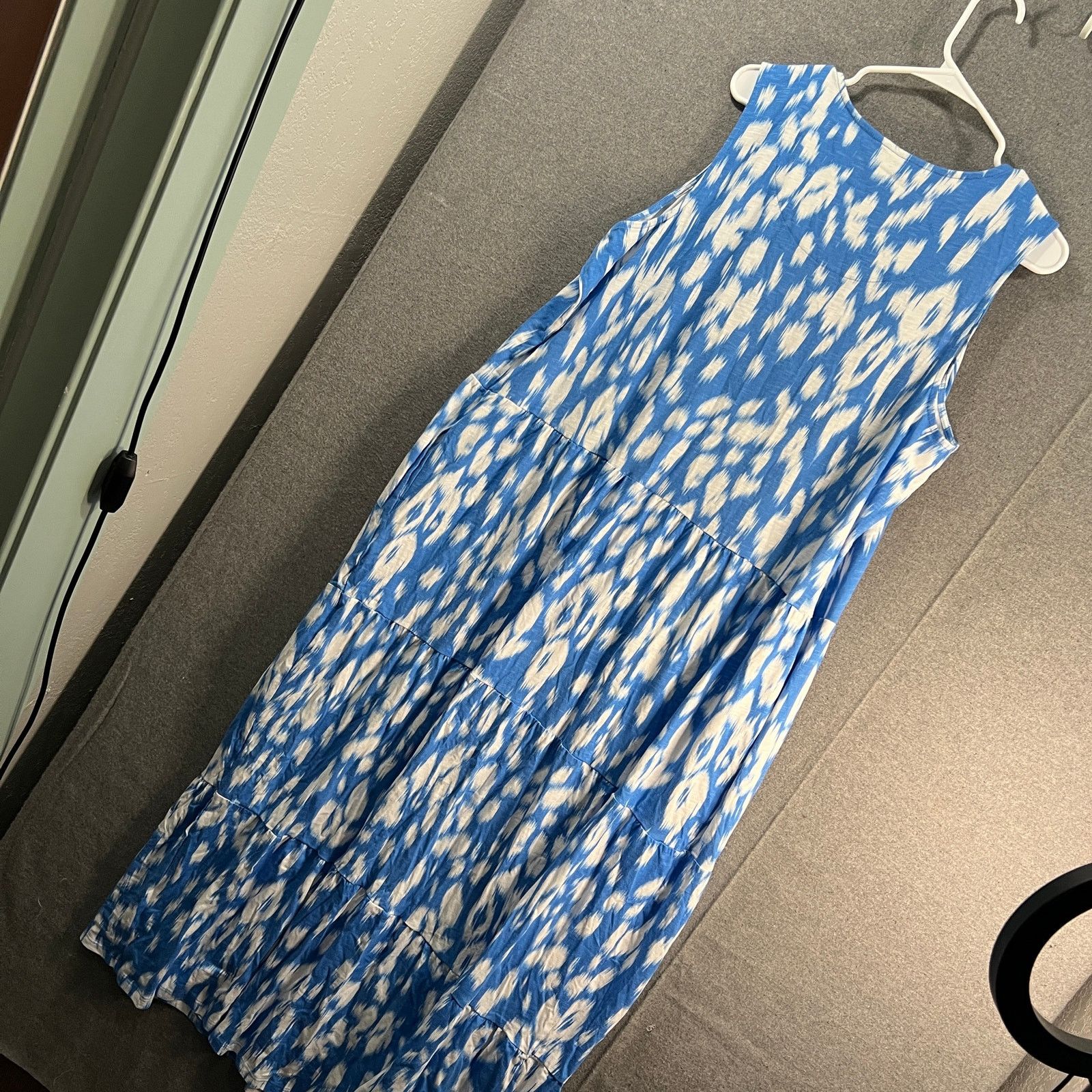 Denim & Co. Denim & Co. Beach Tall Printed Knit Linen Blend Midi Size XL / US 12-14 / IT 48-50 - 2 Thumbnail