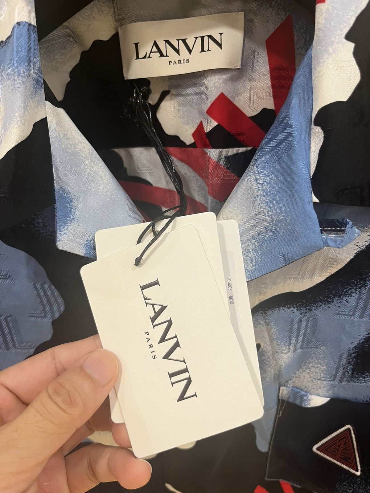 Lanvin silk print shirt collar size40 Size US M / EU 48-50 / 2 - 4 Thumbnail