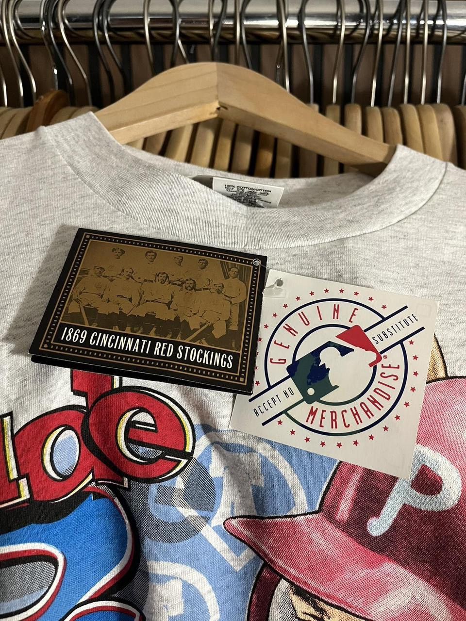 Other Rare Vintage 1994 Philadelphia Phillies Lenny Dykstra Tee Size US L / EU 52-54 / 3 - 4 Thumbnail