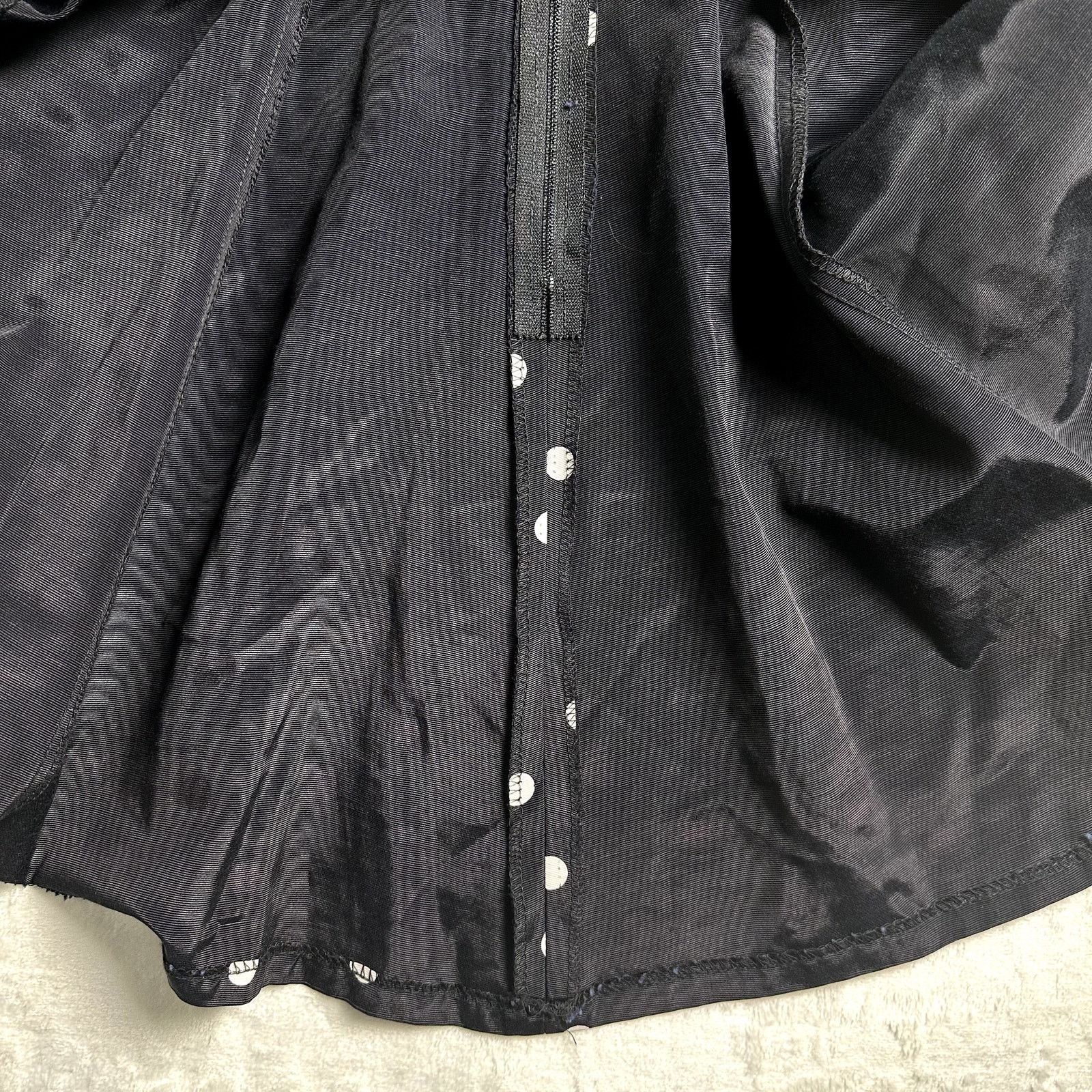 Other VINTAGE 70s ILGWU Union Made Acetate Polka Dot Party Dress Size L / US 10 / IT 46 - 16 Thumbnail
