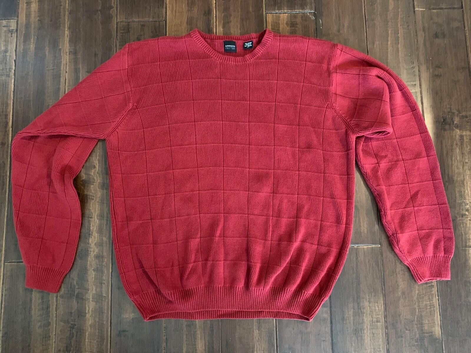Arrow NWOT Red Men's LT 100% Cotton 24in Chest & 25in Front & Slee Size US L / EU 52-54 / 3 - 1 Thumbnail