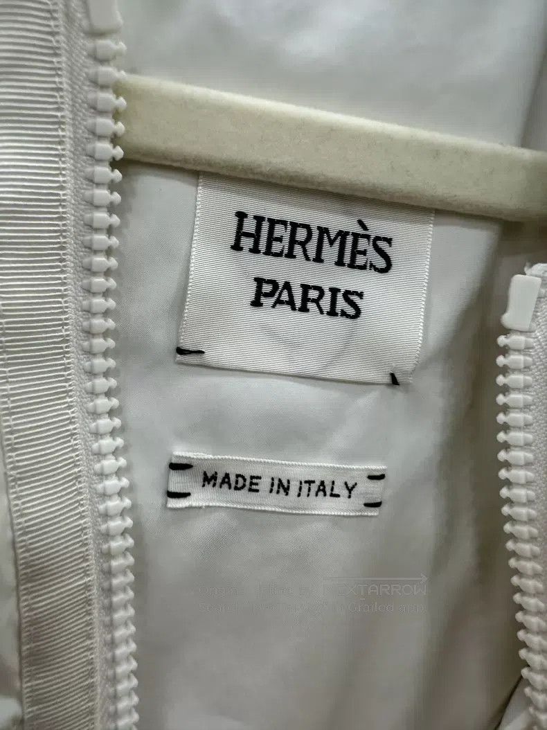 Hermes Hermes White sleeveless quilted down vest Size XS / US 0-2 / IT 36-38 - 3 Thumbnail