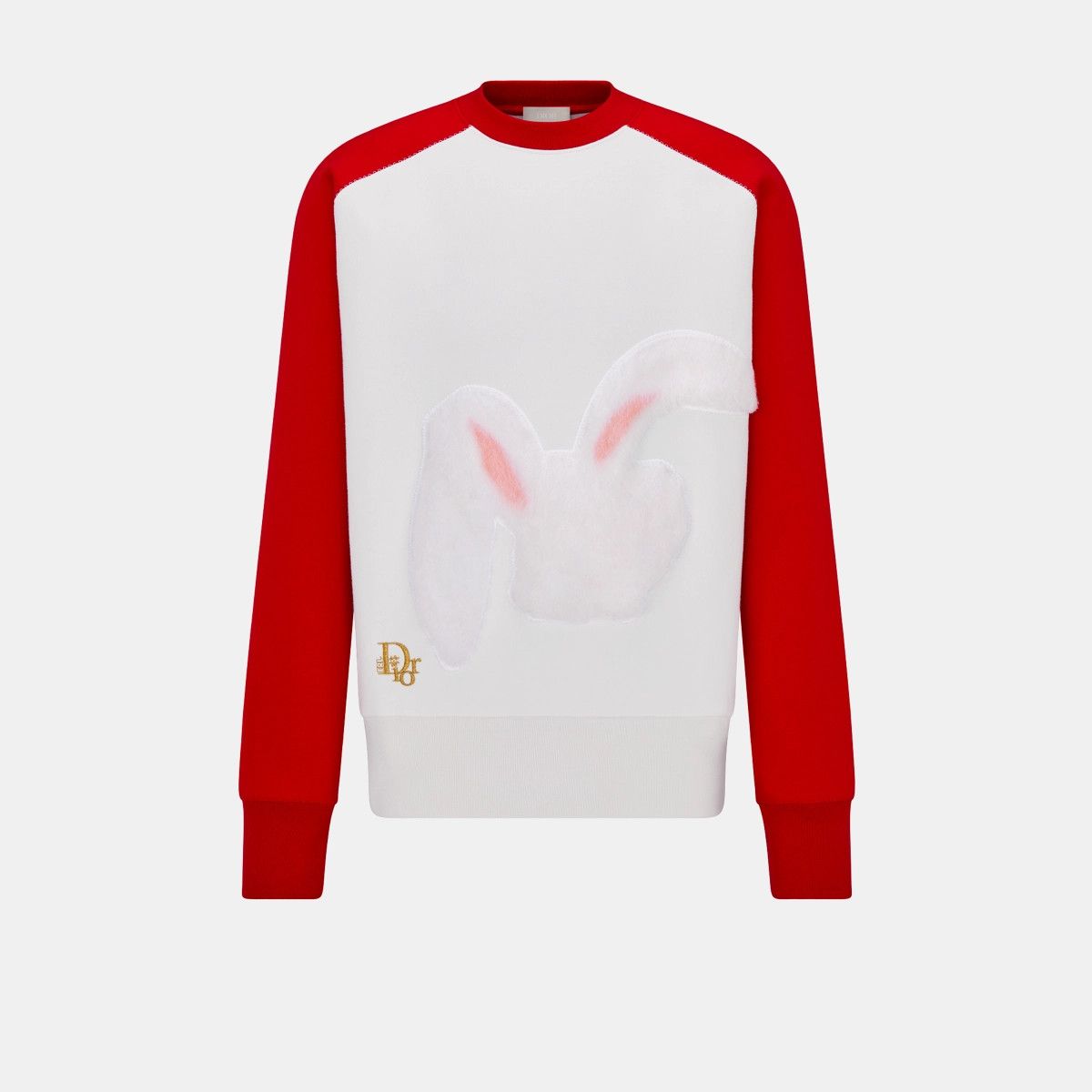 image of Dior O1Bcso1Str0324 Sweatshirts In White Red, Men's (Size Small)