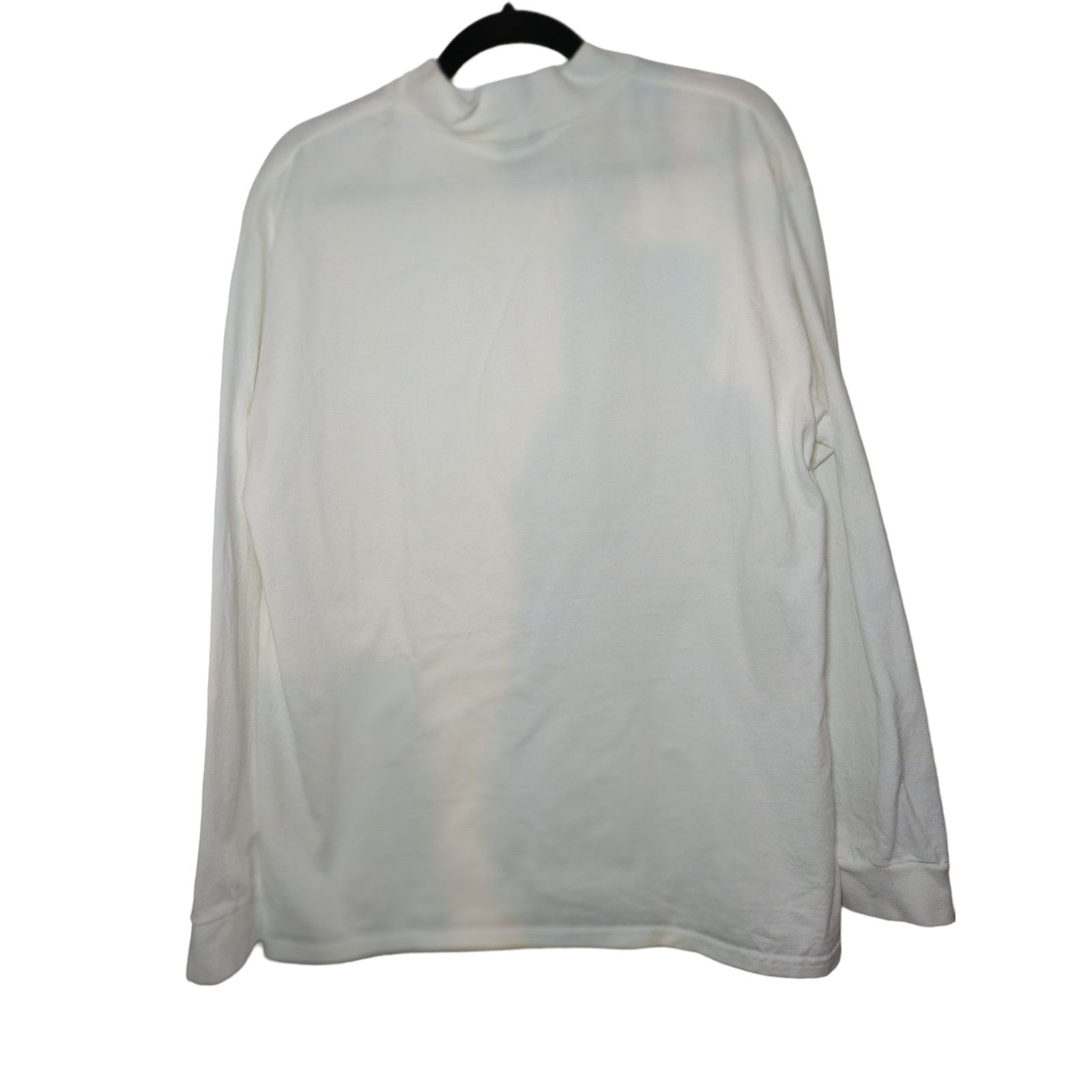 Nike Nike Mens Pullover Sweatshirt Mock Neck Long Sleeve White LG Size US L / EU 52-54 / 3 - 5 Thumbnail
