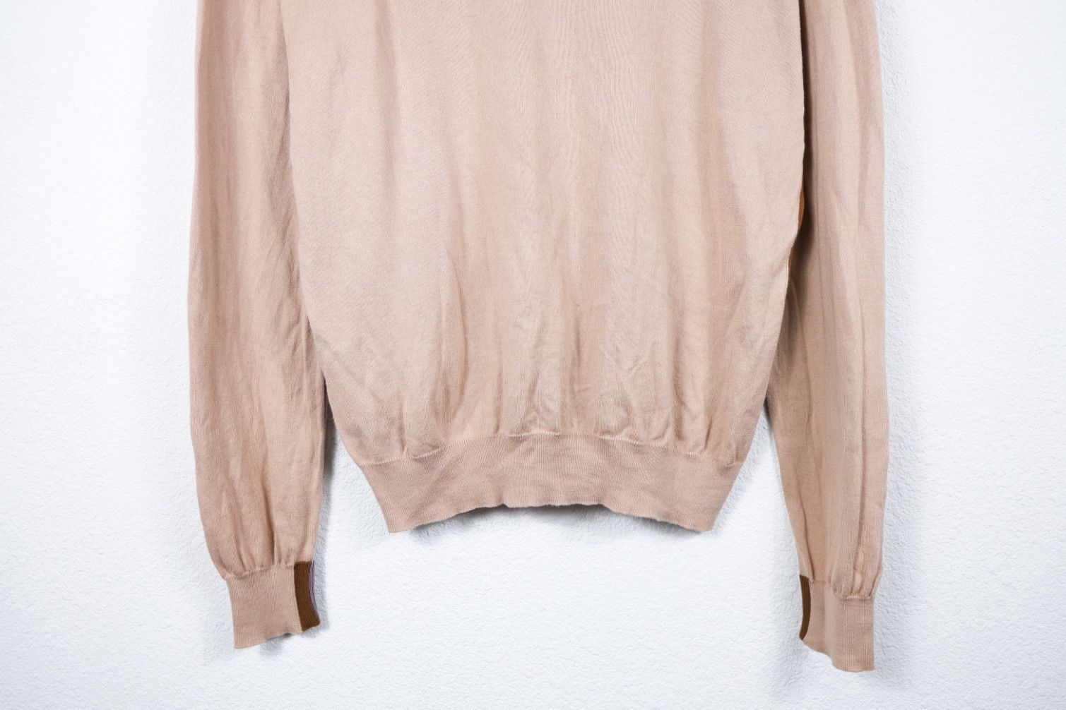 Paul Smith Paul Smith Made in Italy Pink V-neck Sweater Jumper L Size US L / EU 52-54 / 3 - 10 Thumbnail
