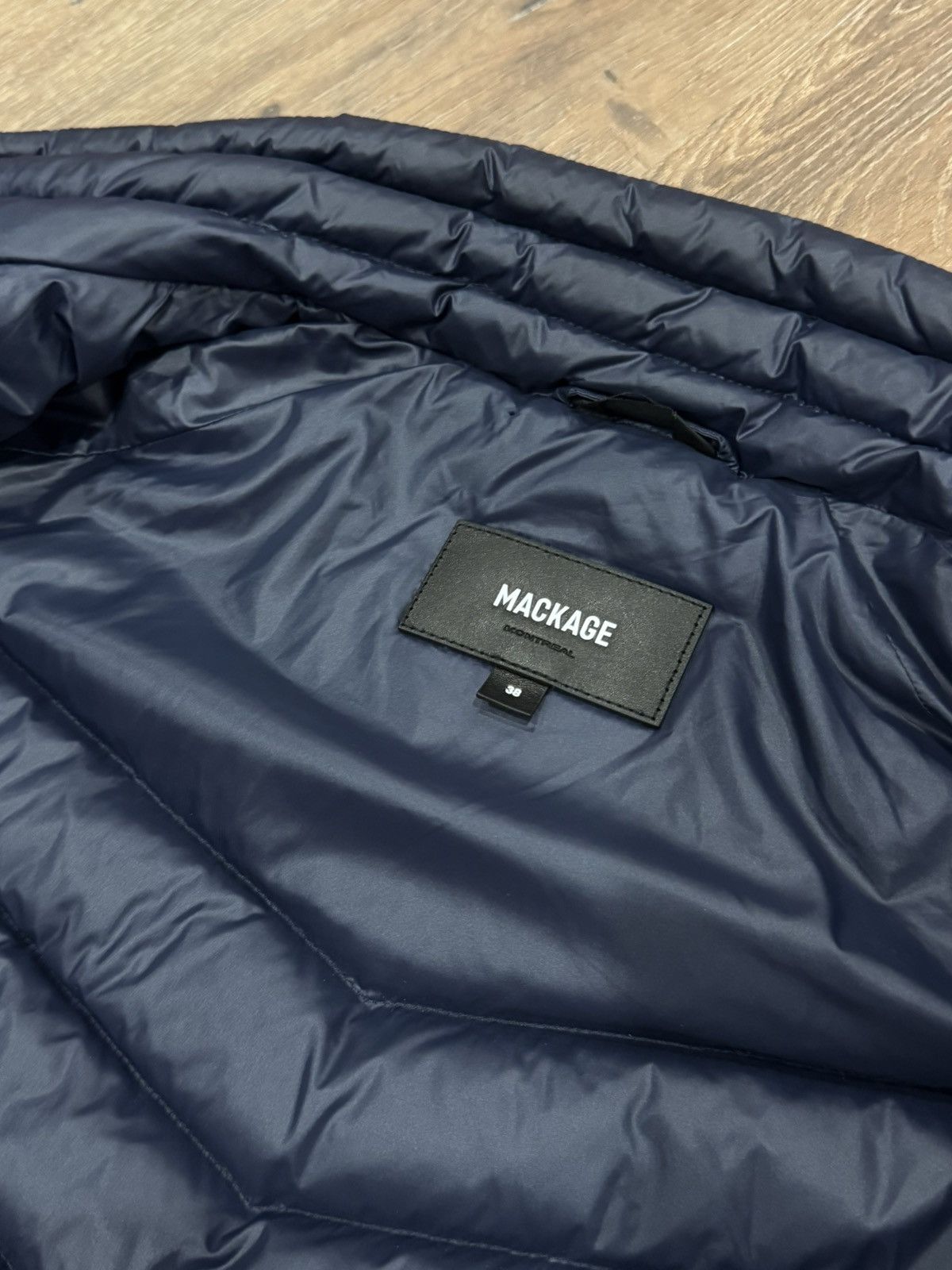 Mackage Mackage Navy Hybrid Down Jacket Lightweight Quilted Puffer Size US S / EU 44-46 / 1 - 13 Thumbnail