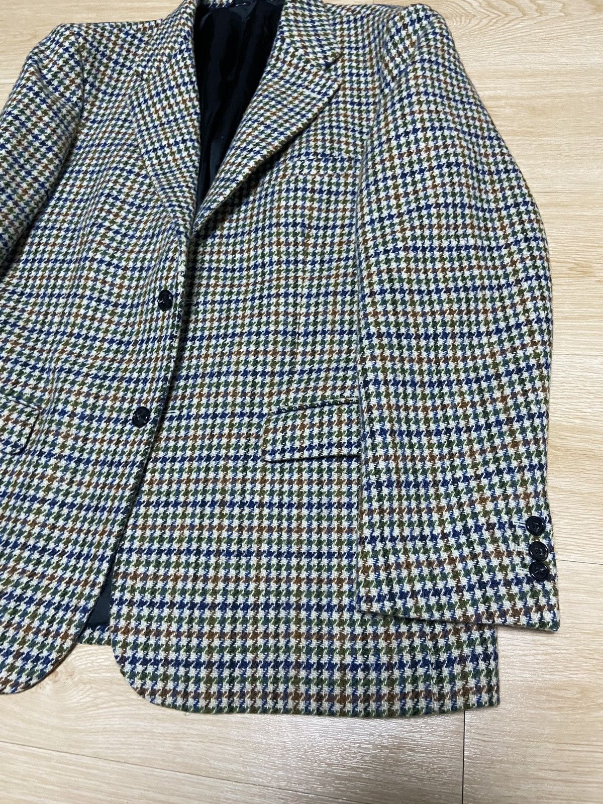 Raf Simons 46 Raf Simons multi color houndtooth blazer jacket Size 46R - 2 Thumbnail