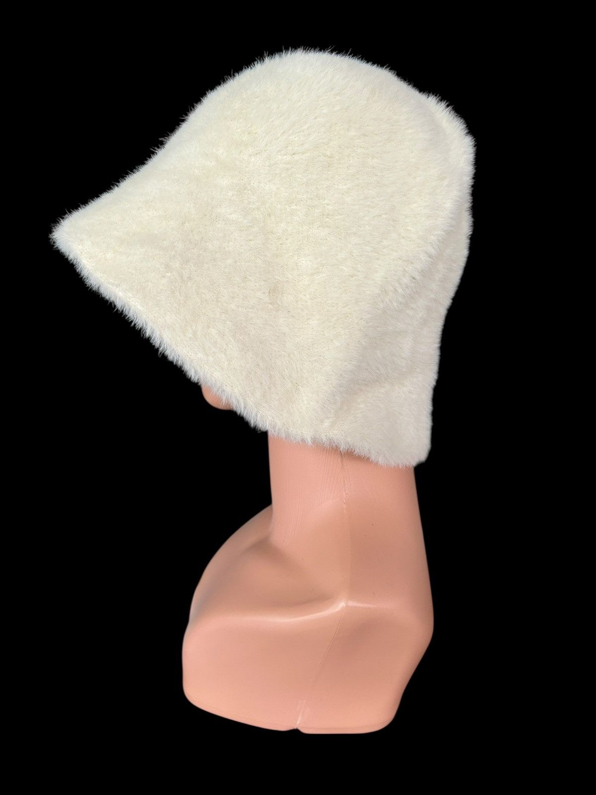 Japanese Brand Mohawk Japanese Punk Bondage Style Fur hairy Bucket Hats Size ONE SIZE - 4 Thumbnail