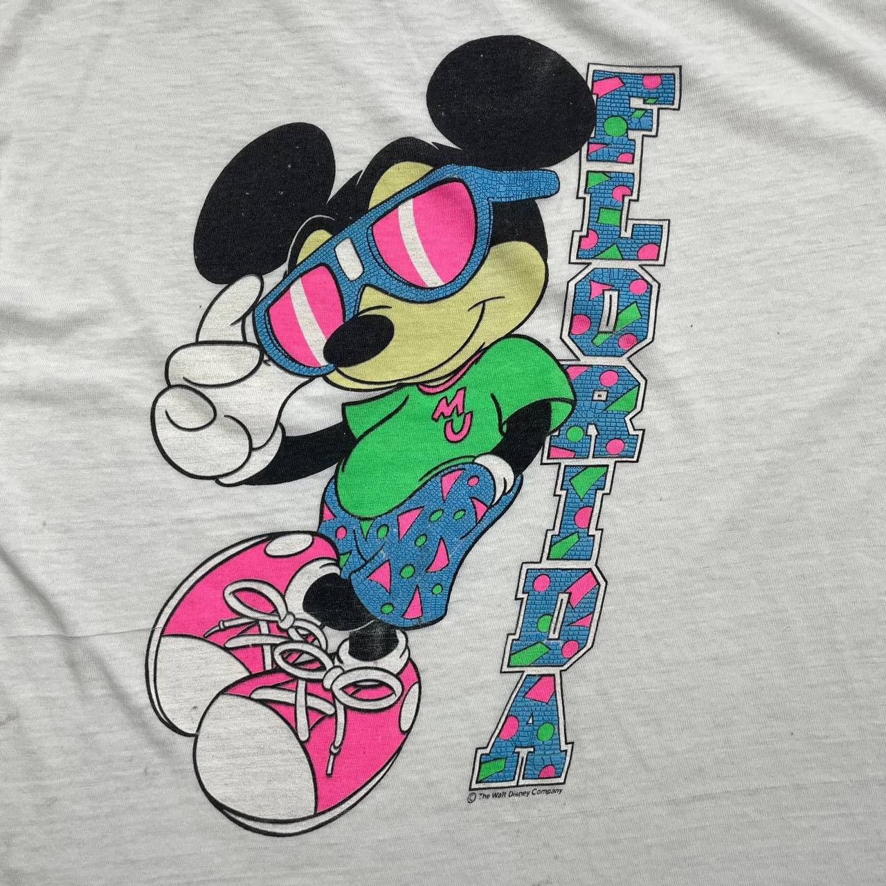 Disney Vintage 80s Mickey Mouse Florida Walt Disney SS T Shirt M/L Size US M / EU 48-50 / 2 - 2 Thumbnail