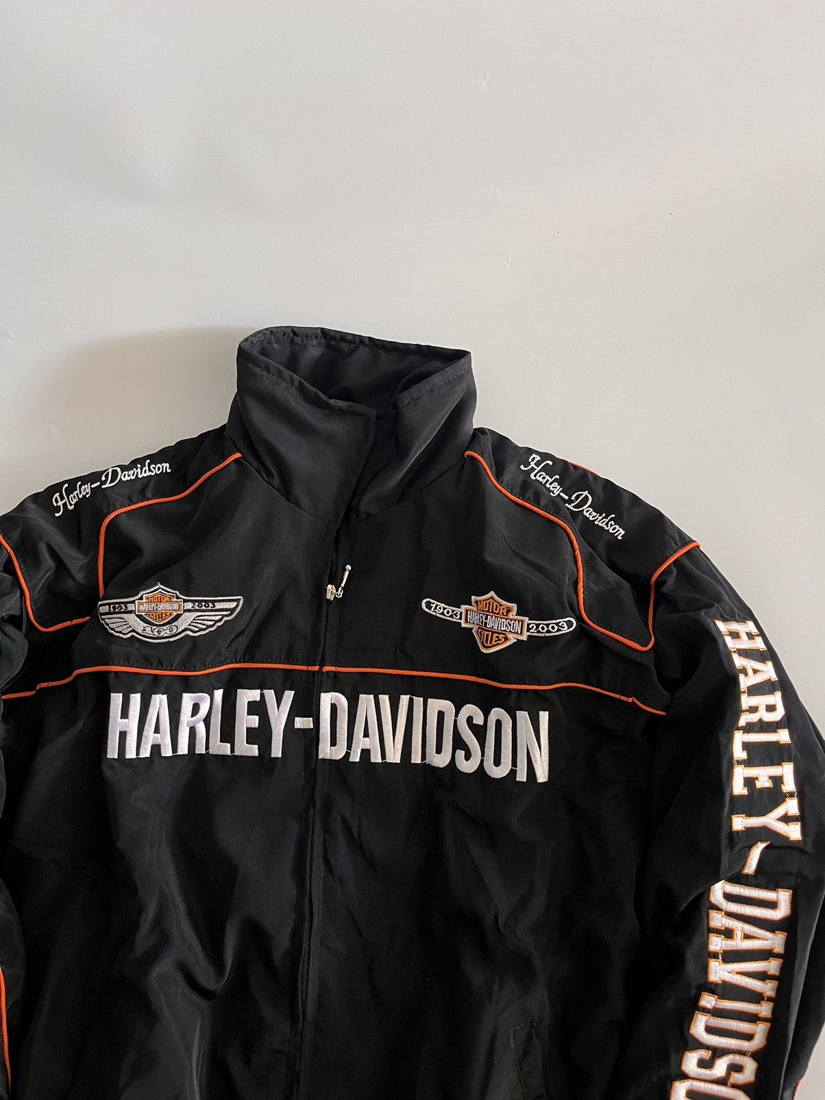 Harley Davidson Brand new Harley Davidson Embroidered racing Jacket Size US L / EU 52-54 / 3 - 4 Thumbnail